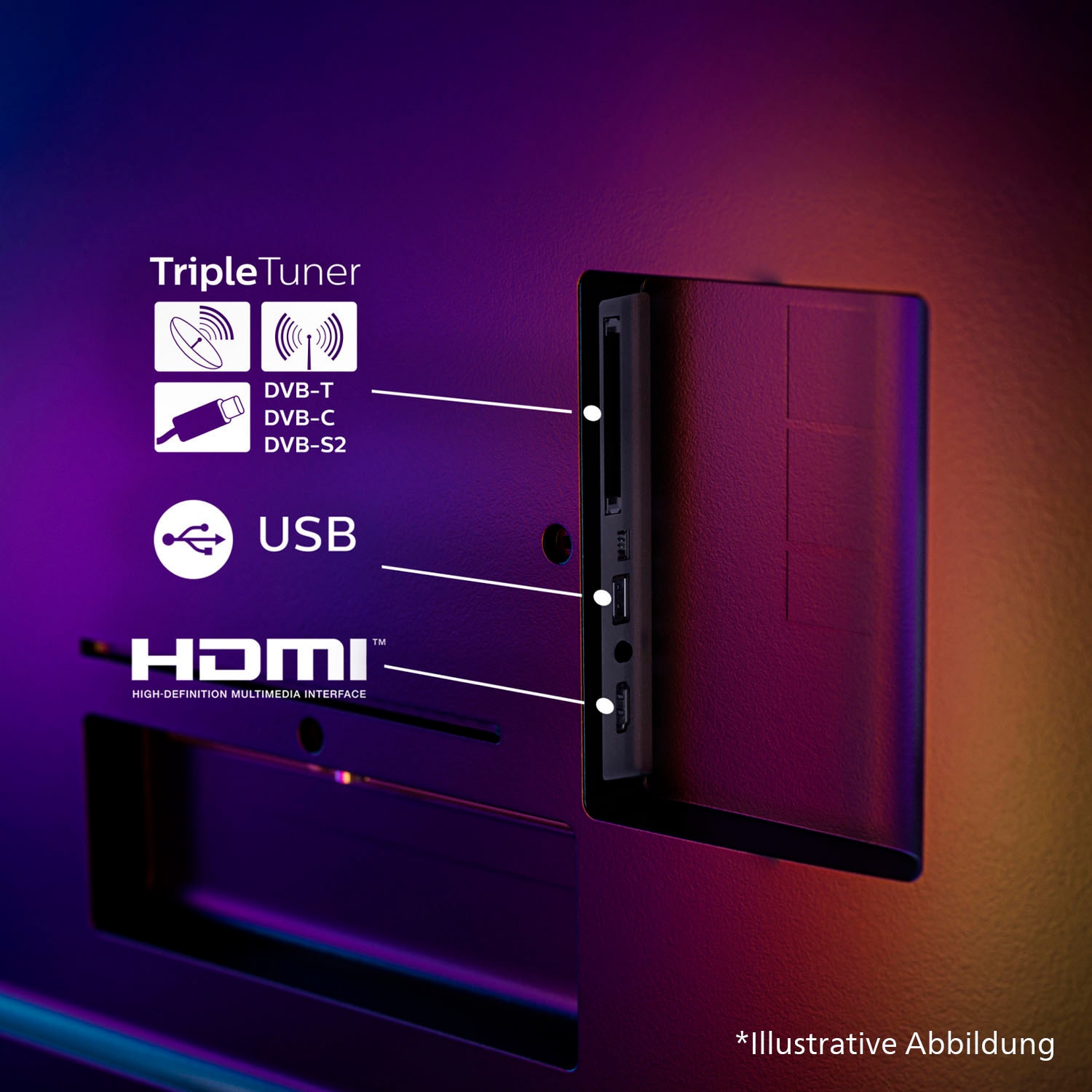 Philips LED-Fernseher »65PUS8000/12«, 4K Ultra HD, Smart-TV