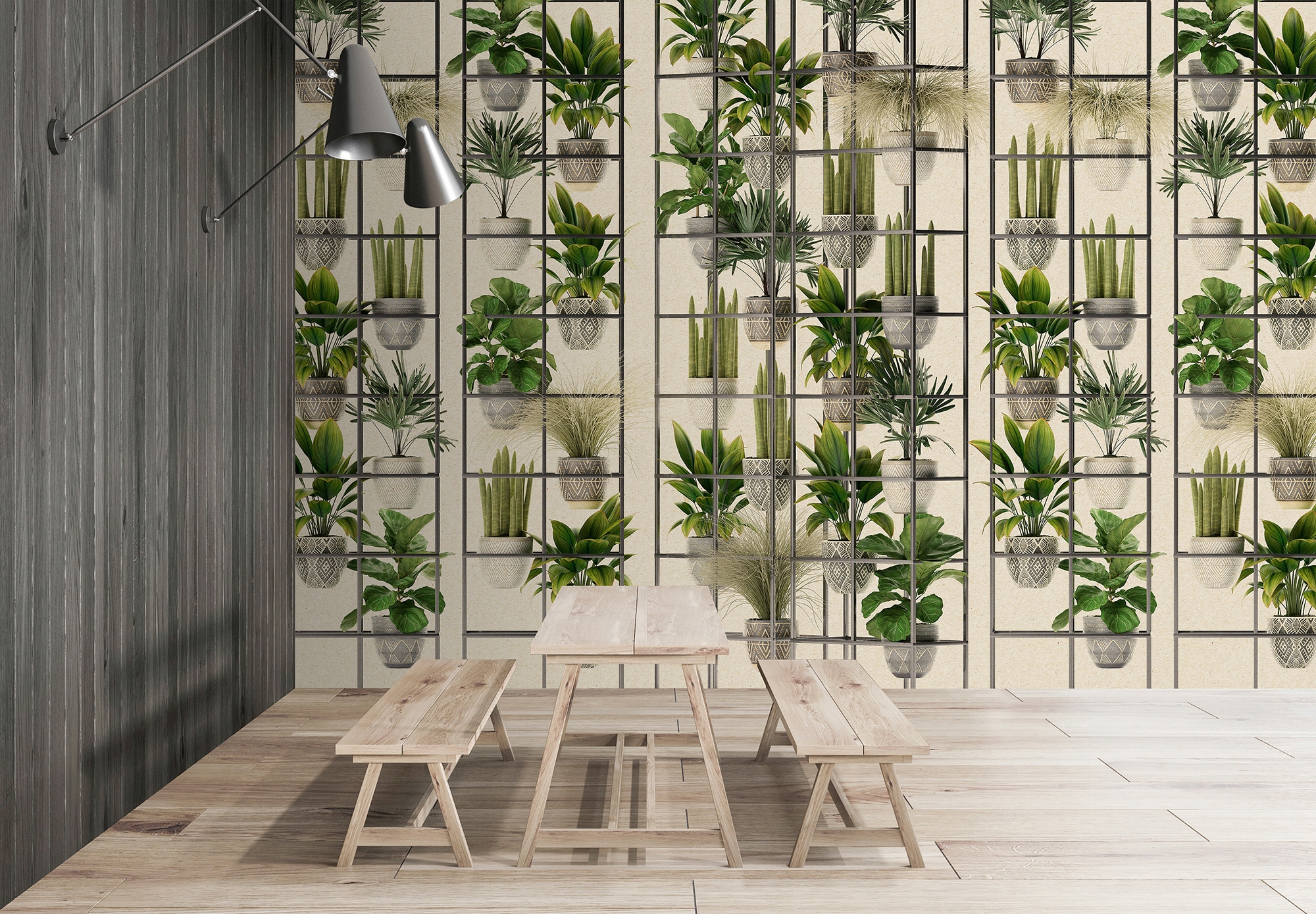 living walls Fototapete »Walls by Patel Plant Shop«, Vlies, Wand günstig online kaufen