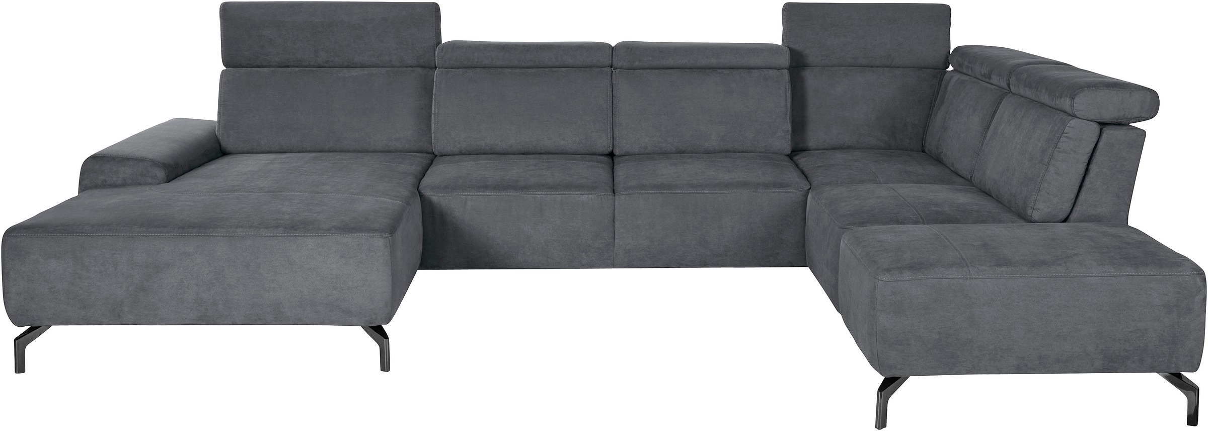 sit&more Wohnlandschaft "Gizeh U-Form", 15 cm Fußhöhe, inklusive Sitztiefen günstig online kaufen