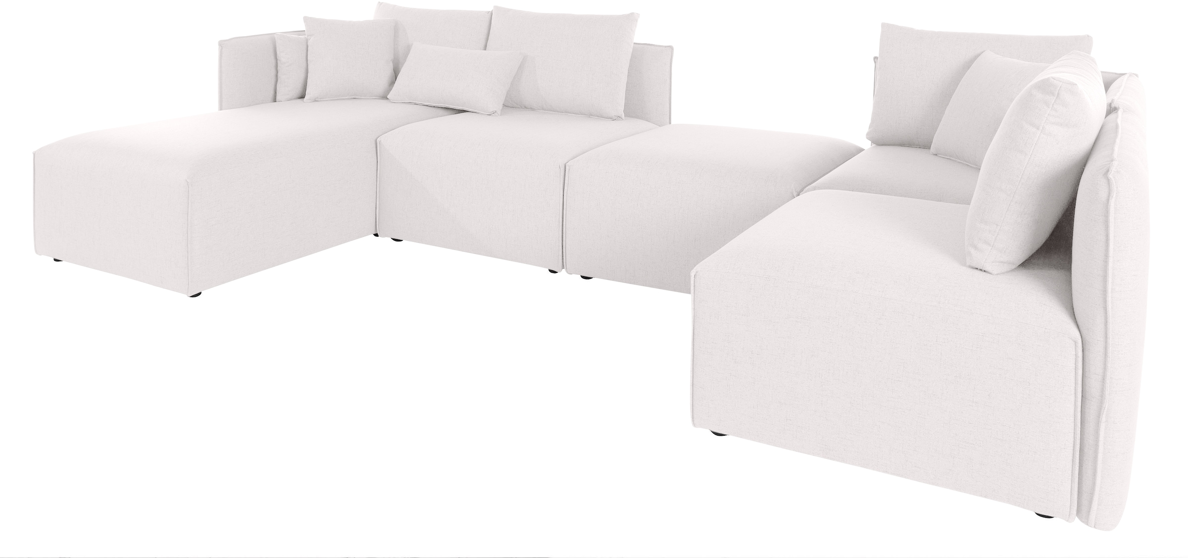 OTTO home Wohnlandschaft »Nöre U-Form« 5 Teile, in vielen Bezugsqualitäten günstig online kaufen