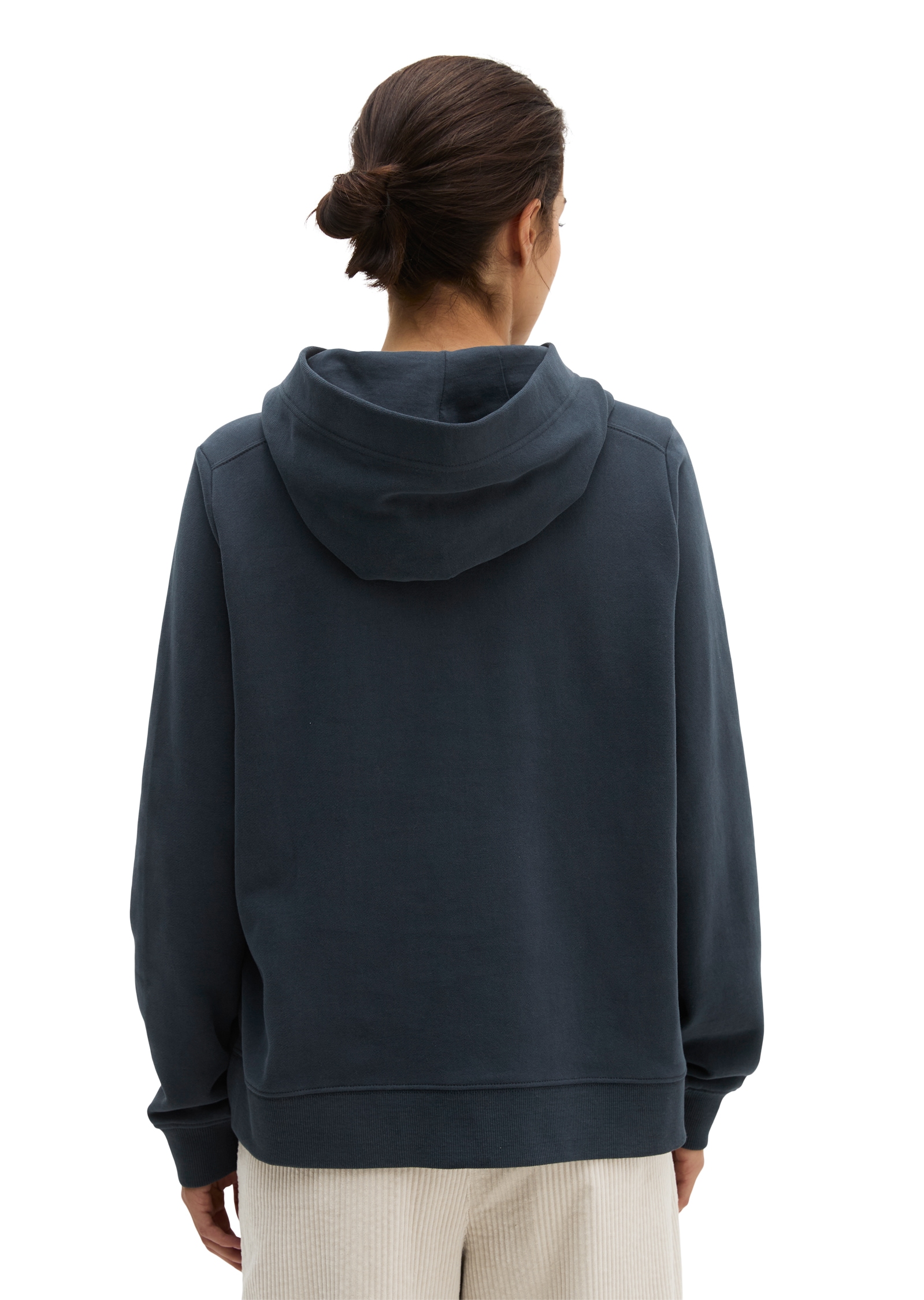 Marc O'Polo Hoodie , relaxed mit gepeachter Oberfläche
