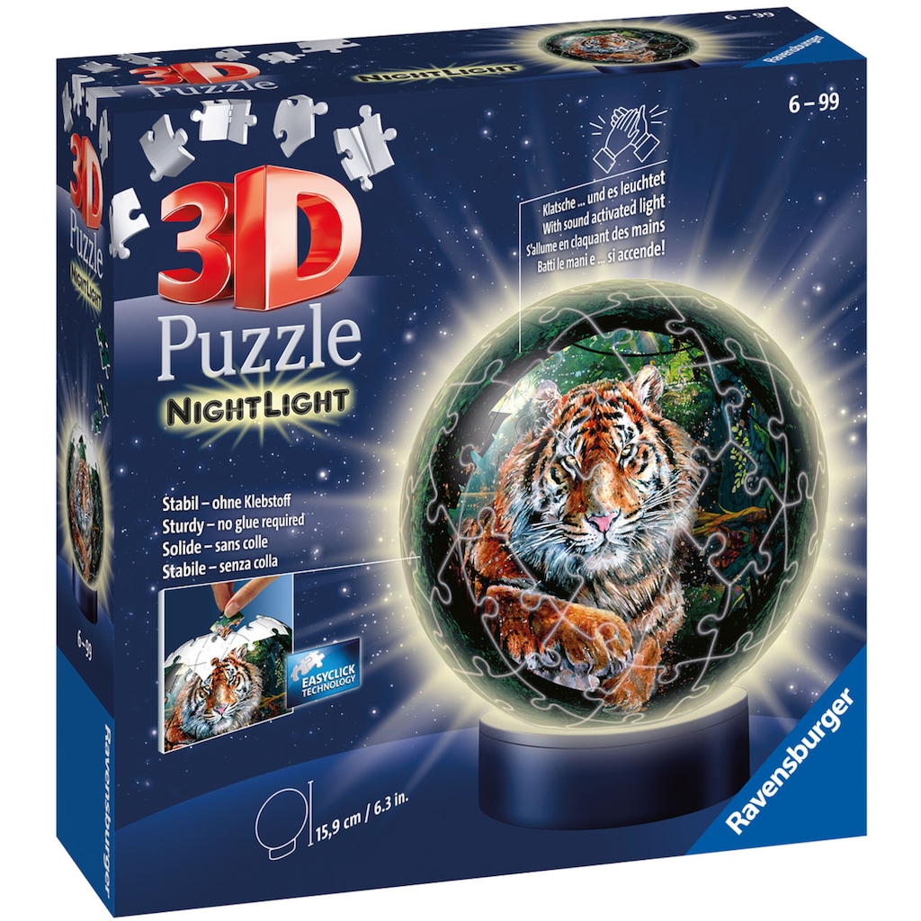 Ravensburger Puzzleball »Nachtlicht Raubkatzen«