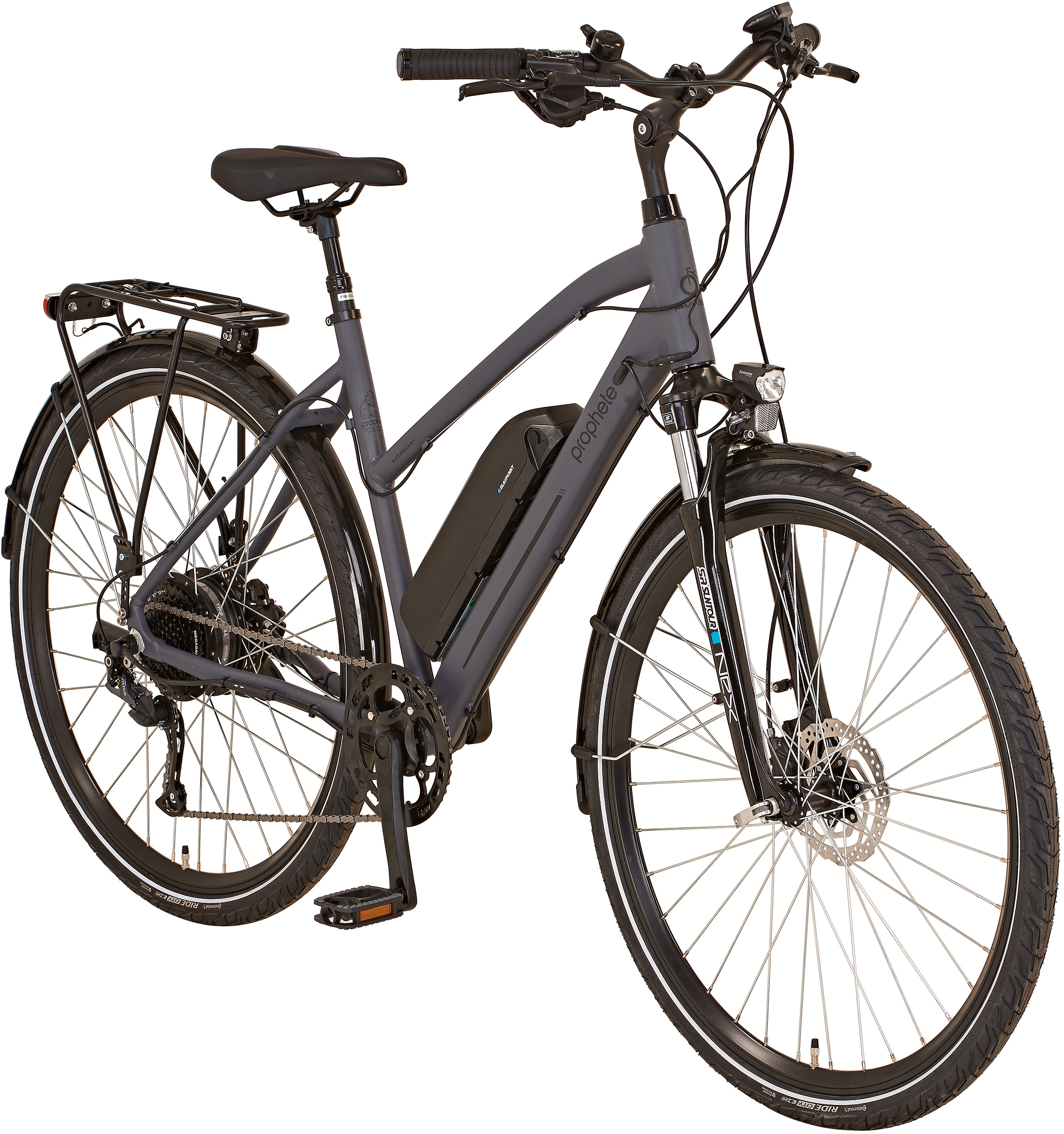 Prophete E-Bike »Entdecker 20.EST.10«, 8 Gang, Shimano, Altus, Heckmotor 250 W, Pedelec, Elektrofahrrad für Damen u. Herren