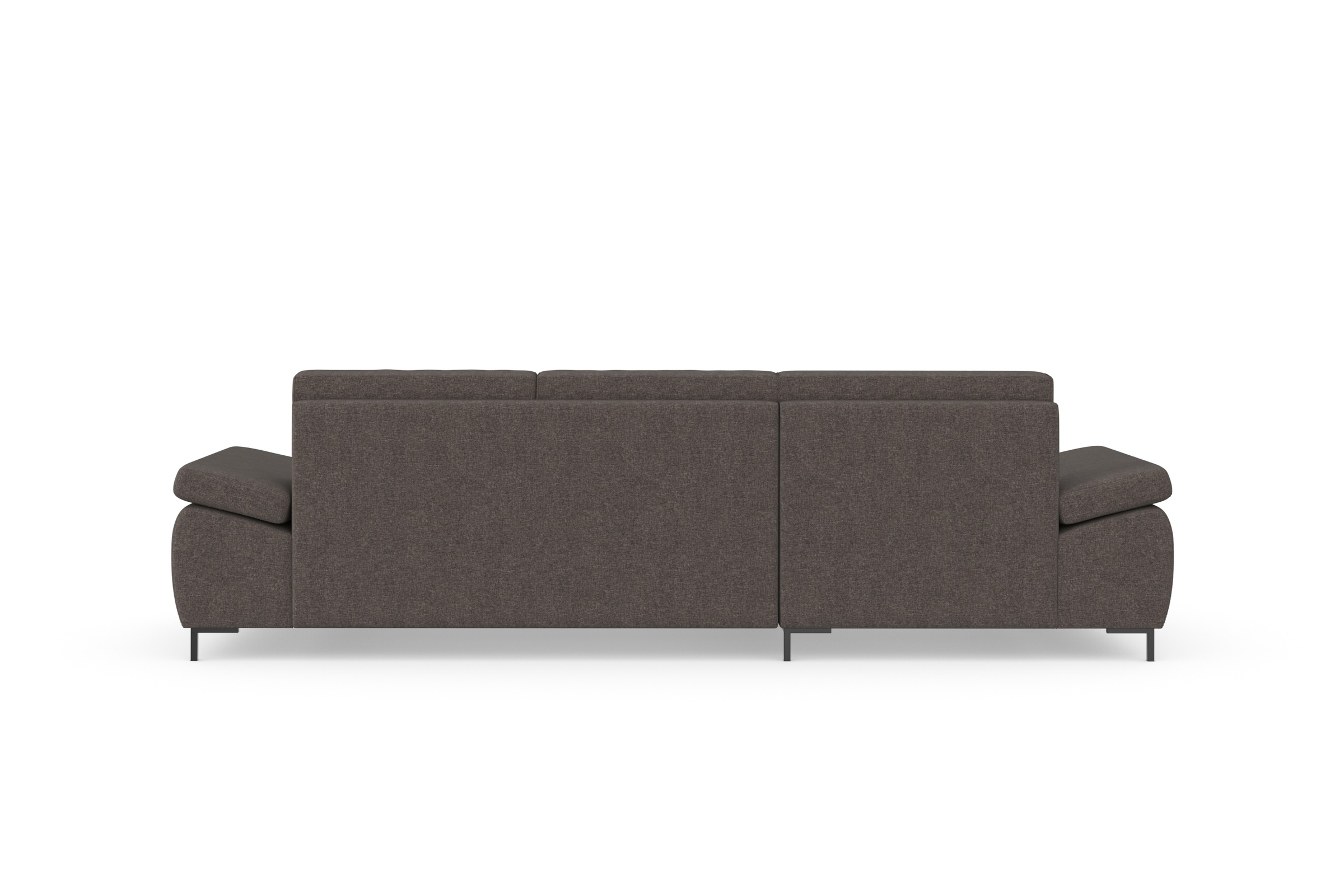 DOMO collection Ecksofa »Capelo, komfortabel, klare Linien zeichnen dieses Design aus, L-Form« mit Armteilverstellung, wahlweise mit Bettfunktion, Federkern
