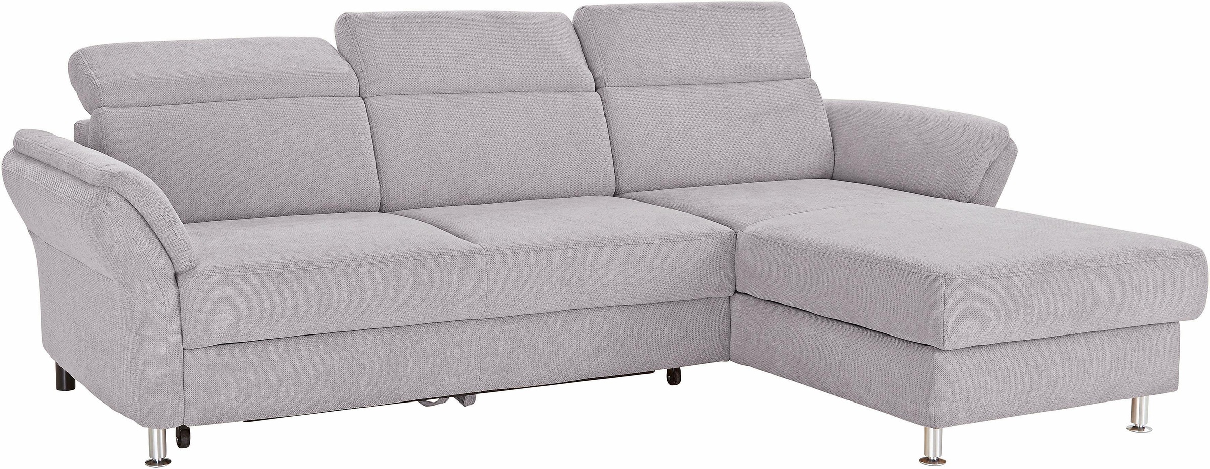 sit&more Ecksofa »Avignon L-Form«, Kopfteilverstellung, wahlweise mit Bettfunktion und Bettkasten