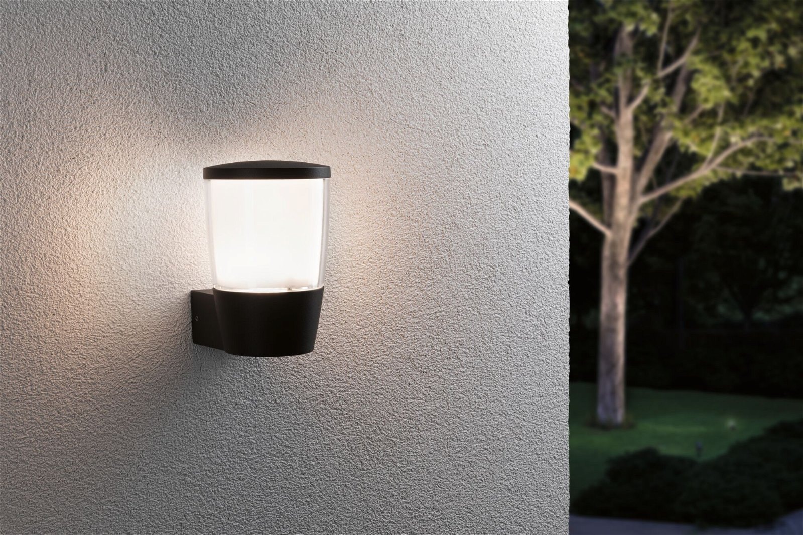 Paulmann LED Außen-Wandleuchte »Bako IP44 110x140mm max. 20W 230V Anthrazit Aluminium«, 1 flammig, Leuchtmittel E14 | ohne Leuchtmittel, seewasserresistent