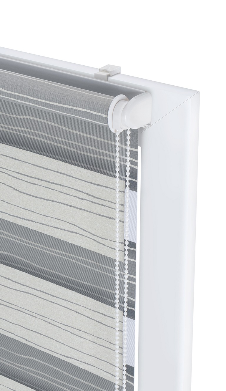 my home Doppelrollo »PAGELLA«, Lichtschutz, Blendschutz-Sichtschutz-Verdunkelung, ohne Bohren, freihängend, mit eingewebten Chenillefäden NEUHEIT!