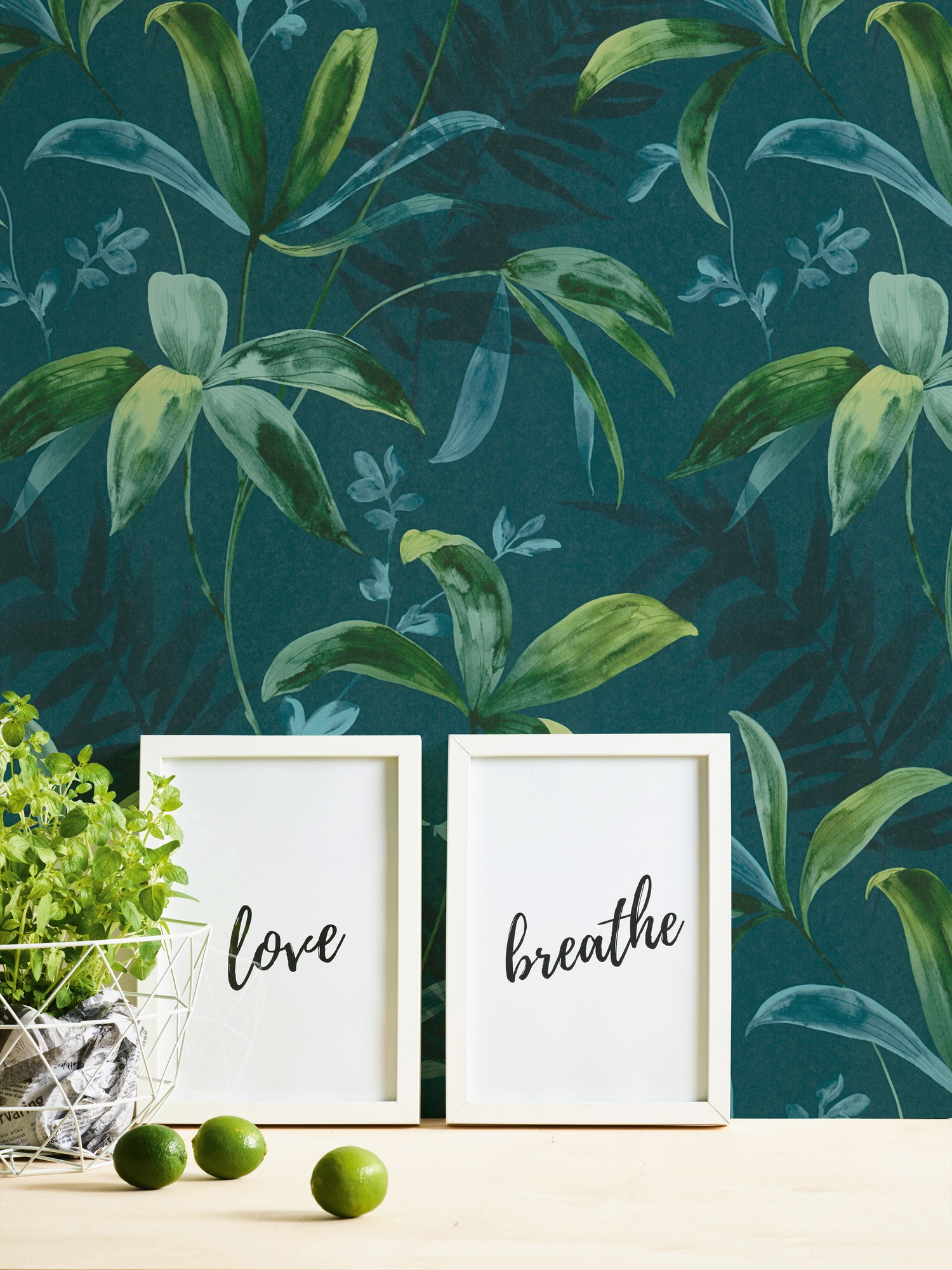 Architects Paper Vliestapete »Jungle Chic«, floral-botanisch-tropisch, Palmentapete Tapete Dschungel Tapeten Wohnzimmer Schlafzimmer Küche