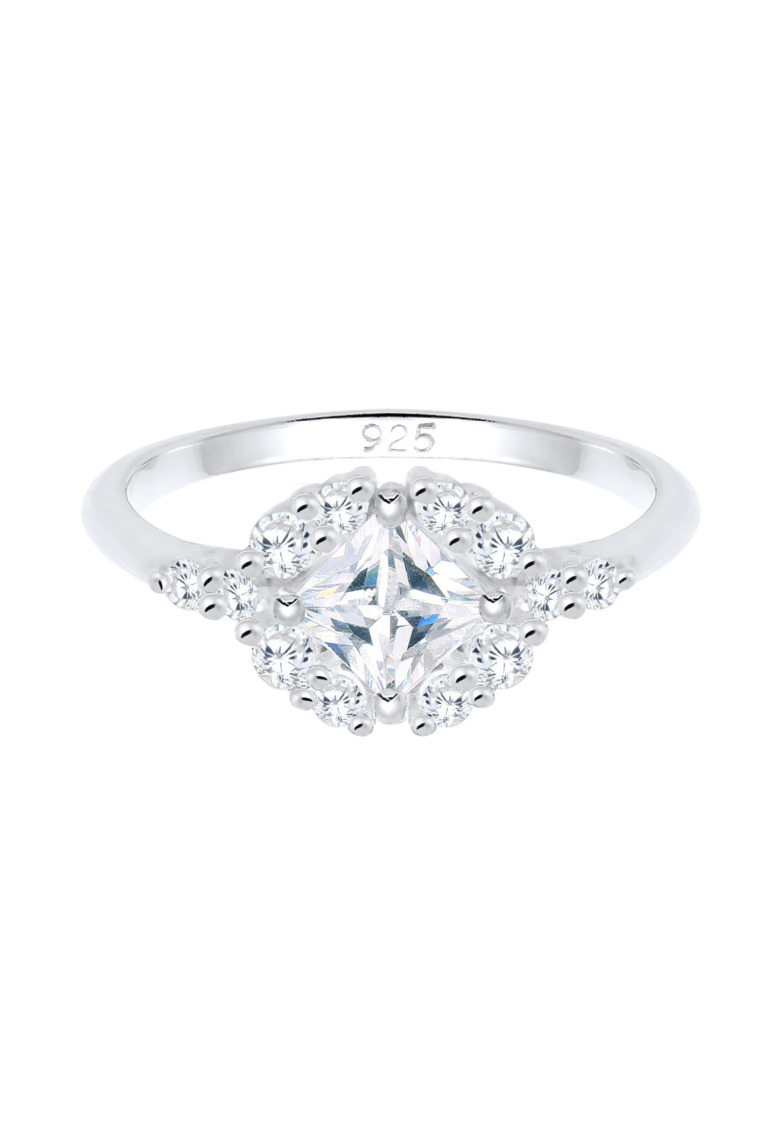 Elli Premium Verlobungsring »Verlobungsring Zirkonia Weiß 925 Sterling Silber«