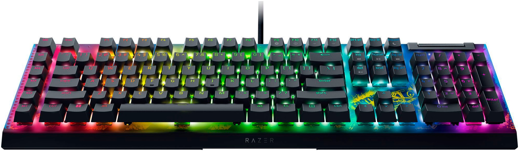 RAZER Gaming-Tastatur »BlackWidow V4 X Fortnite«, (Fn-Tasten-USB-Anschluss-Gaming-Modus-Makrotasten)