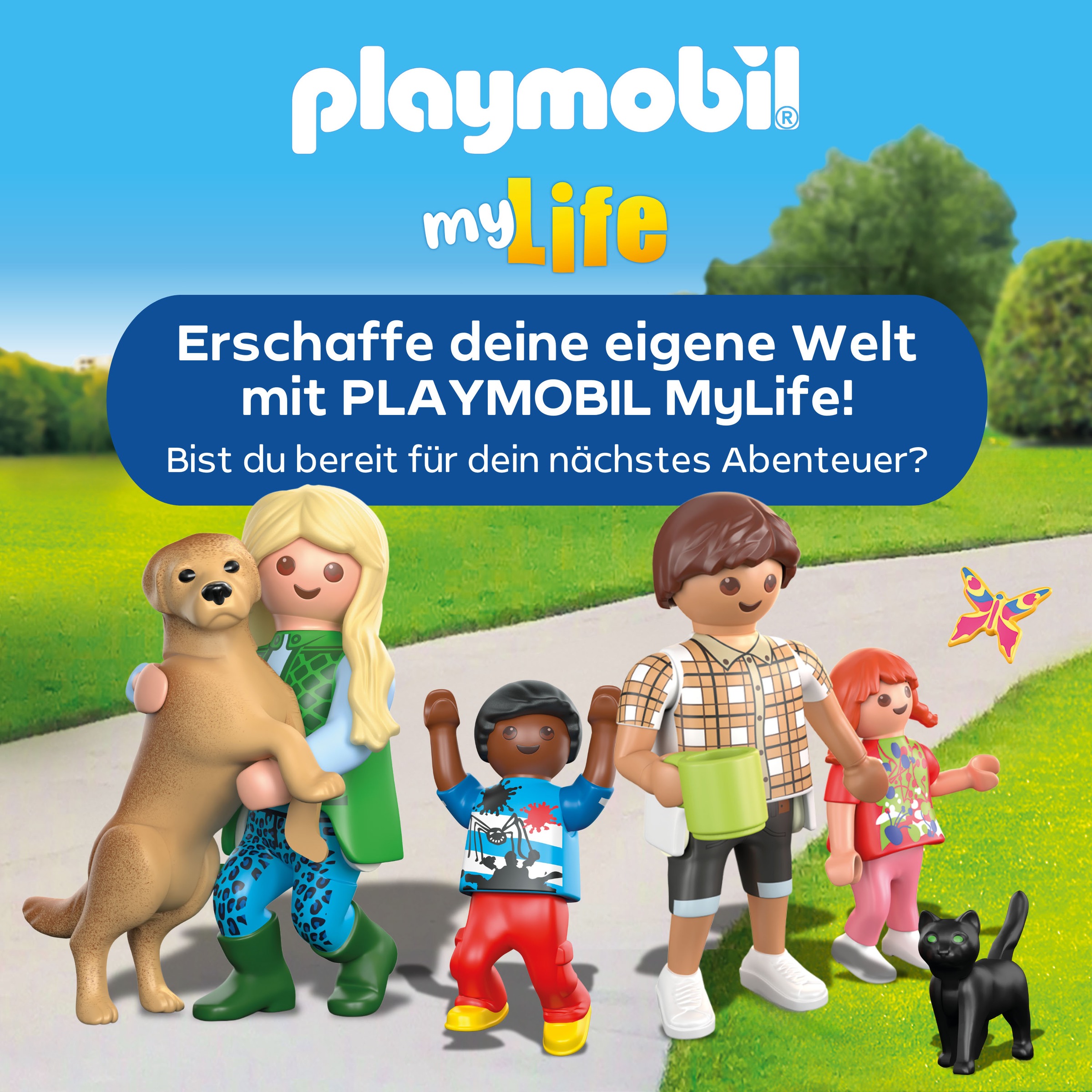Playmobil® Konstruktions-Spielset »Hundespielplatz (71745), Playmobil My Life«, (61 St.)