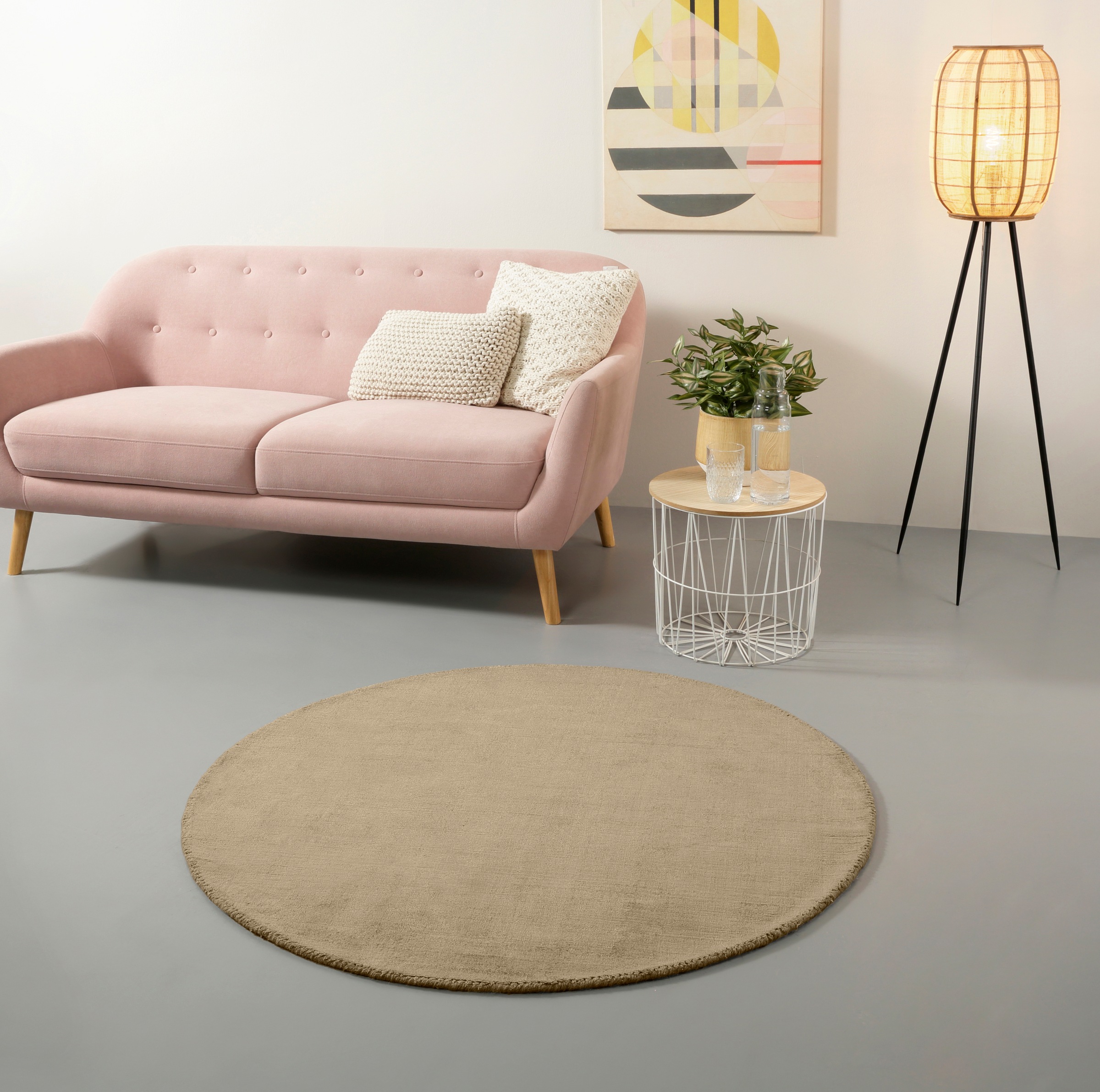 my home Teppich »Shirley, handgewebter Viskose-Teppich, farblich changieren günstig online kaufen