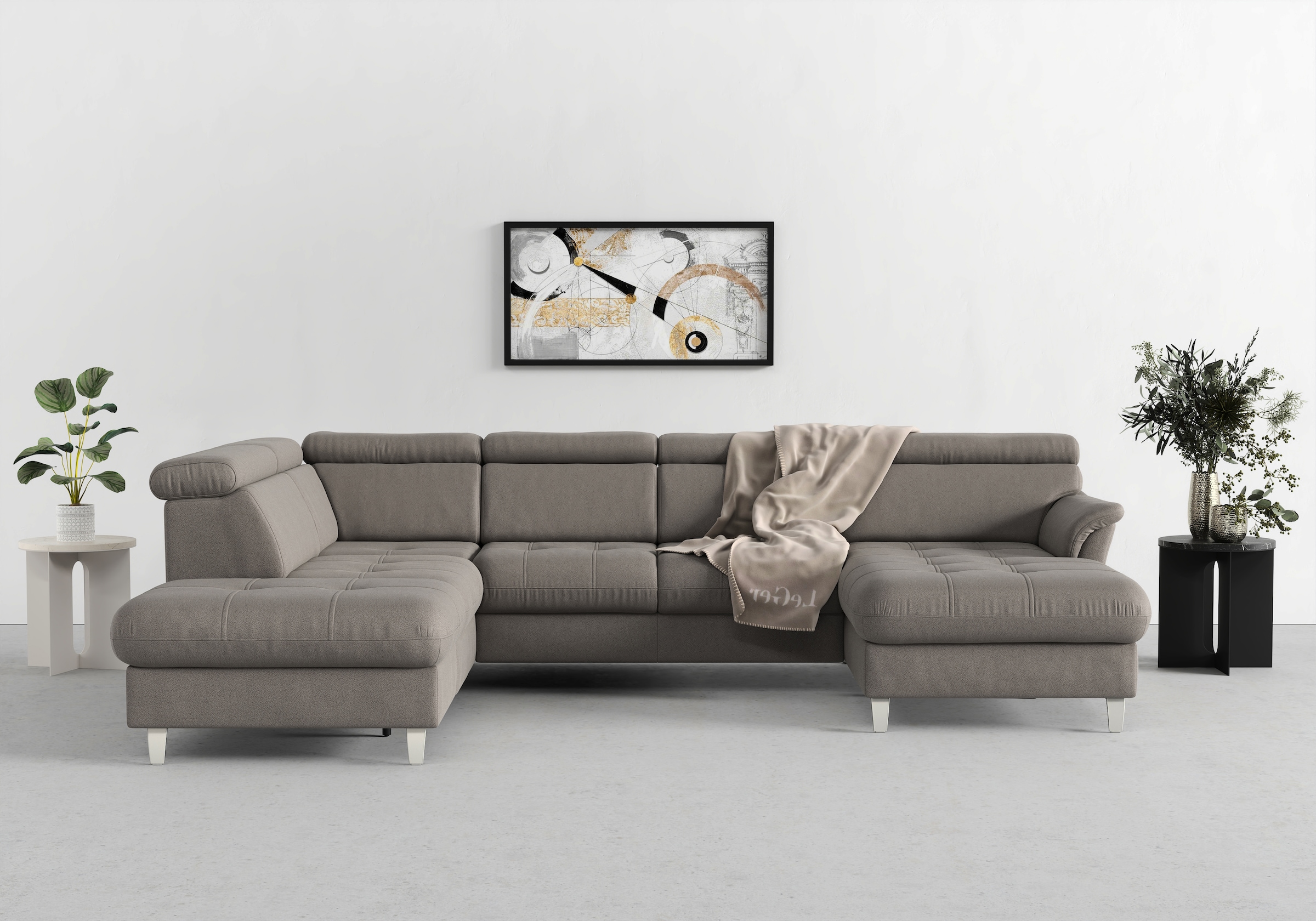 sit&more Wohnlandschaft »Marano U-Form« inklusive Kopfteilverstellung, wahl günstig online kaufen