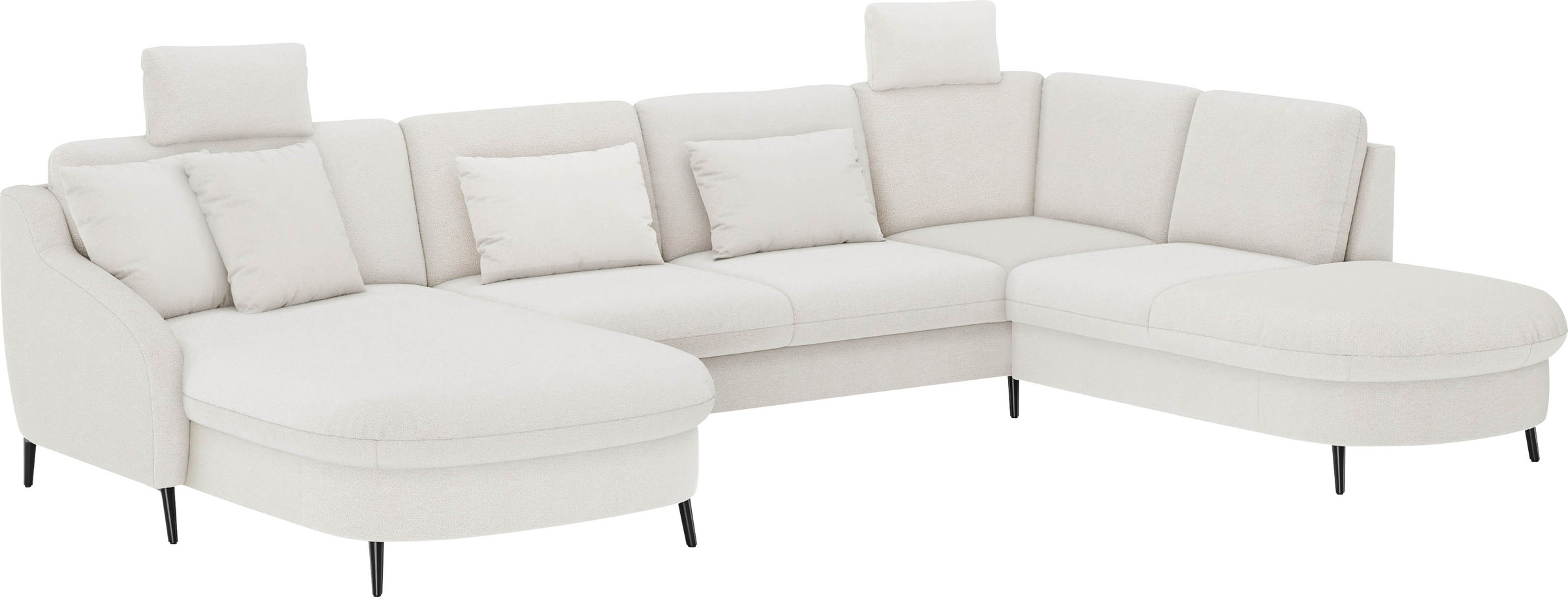 sit&more Wohnlandschaft »Soul U-Form«, wahlweise mit Bettfunktion und Bettkasten oder Schubkasten