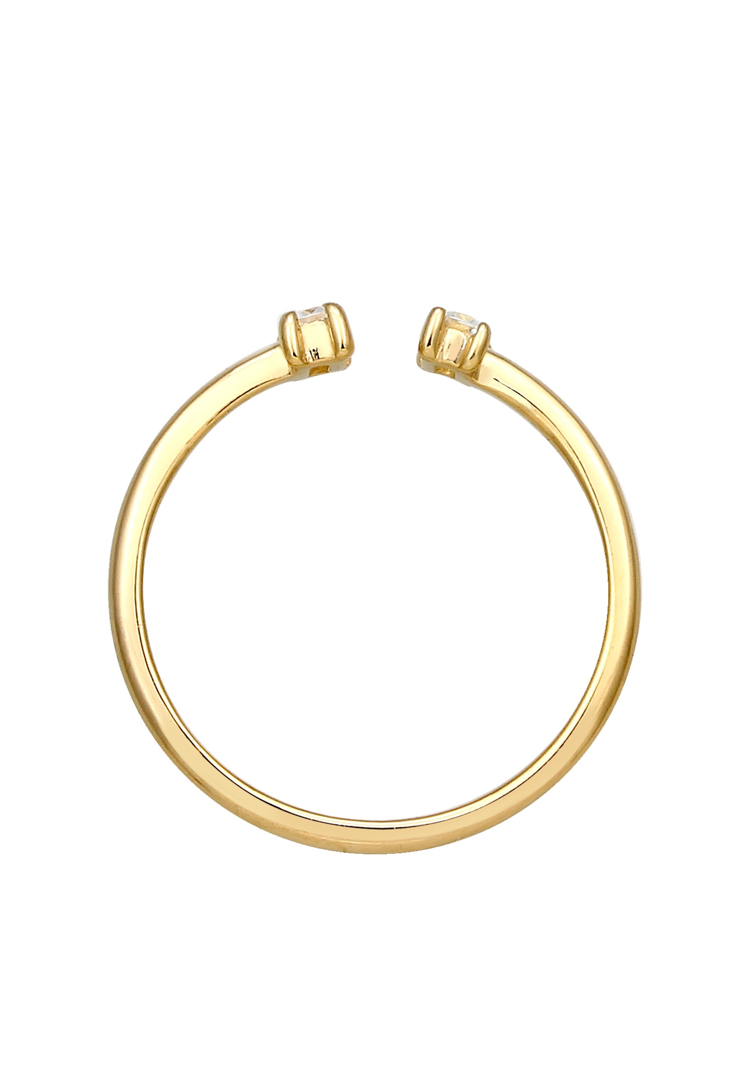 Elli Premium Verlobungsring »Topas Weiß 375 Gelbgold«
