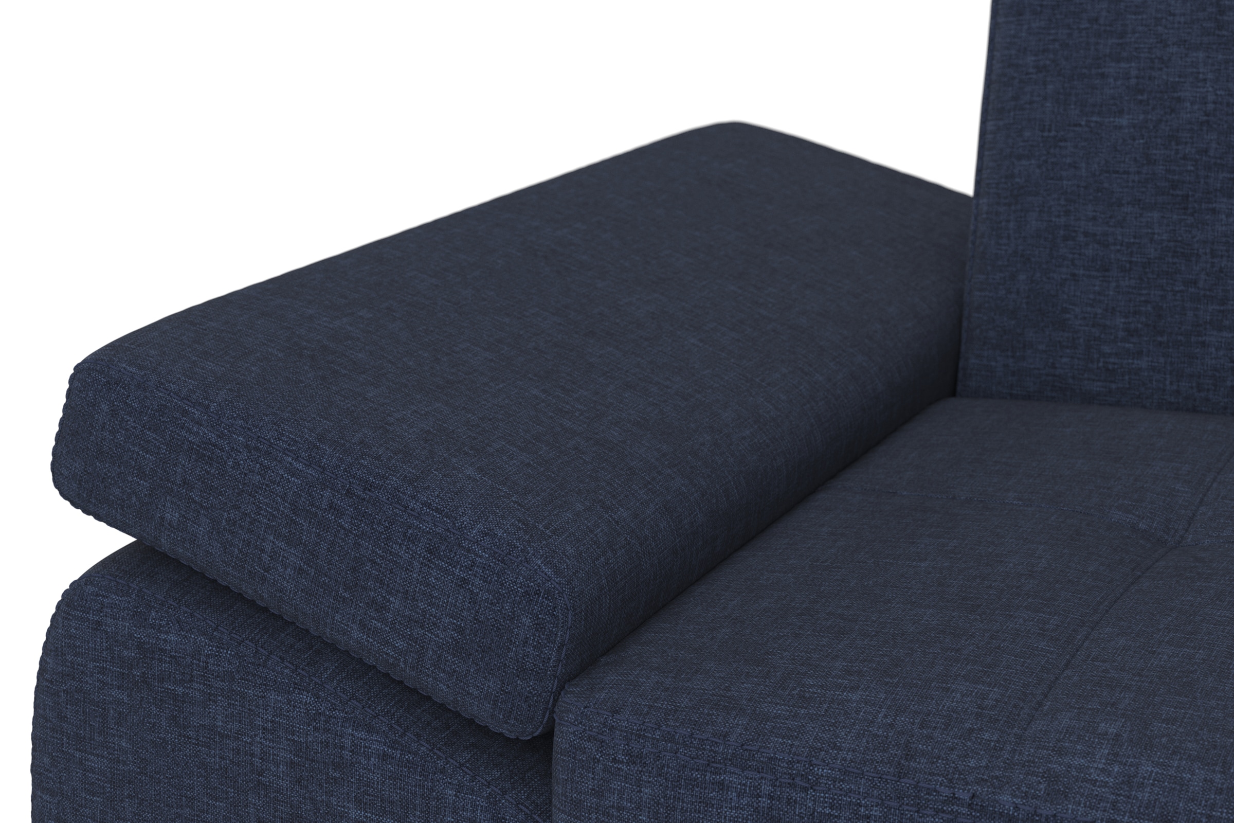 DOMO collection Ecksofa »Capelo, komfortabel, klare Linien zeichnen dieses Design aus, L-Form«, mit Armteilverstellung, wahlweise mit Bettfunktion, Federkern