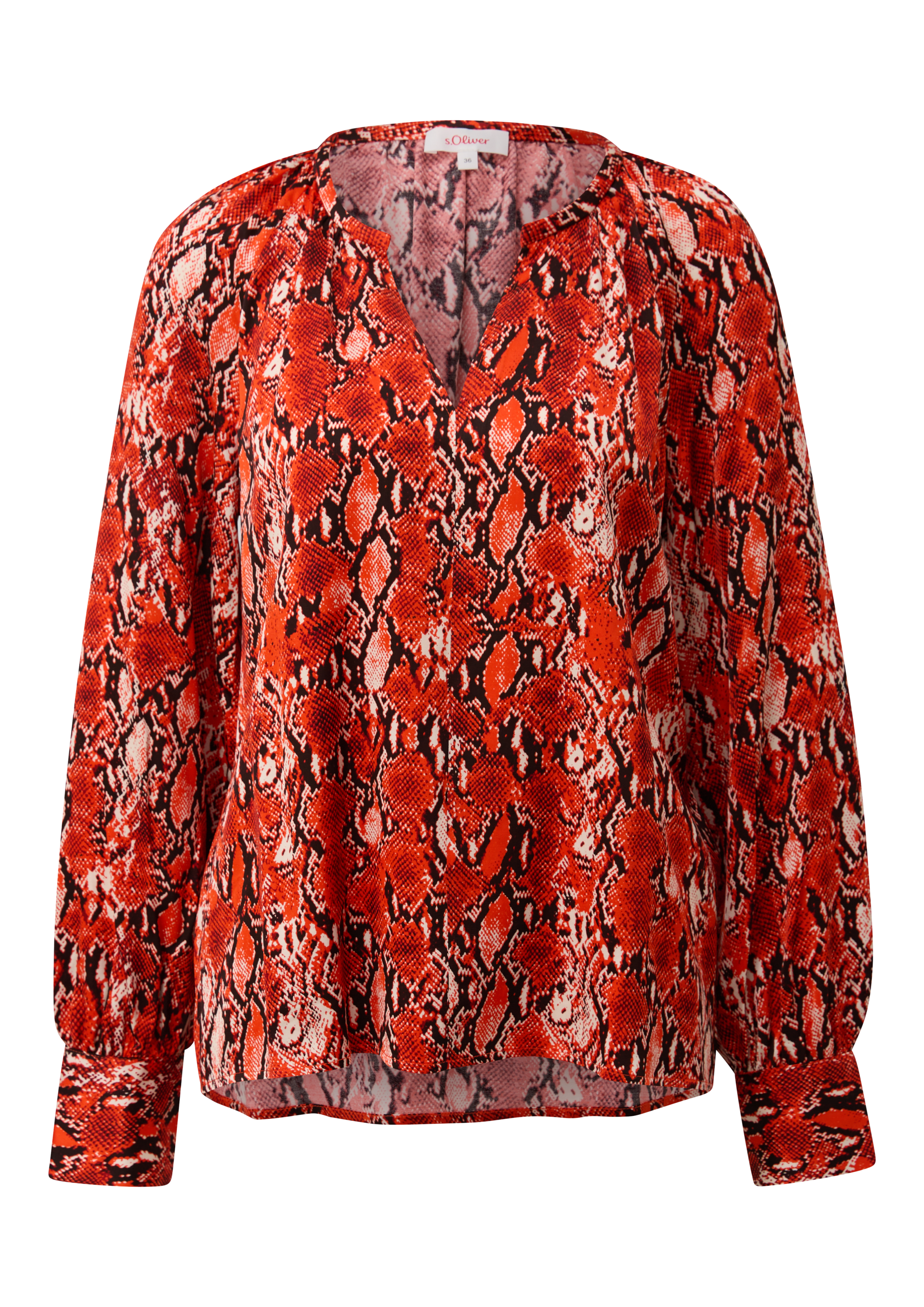 s.Oliver Langarmbluse, mit All-Over Print