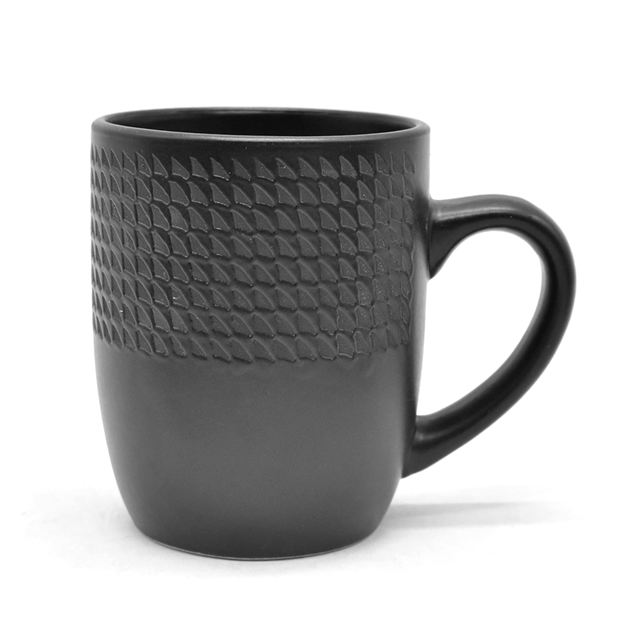 ECHTWERK Kombiservice »"BlackStyle", Schwarz«, (Set, 30 tlg.), Stilvolles Geschirrset mit markanter Struktur, hochwertige Stoneware