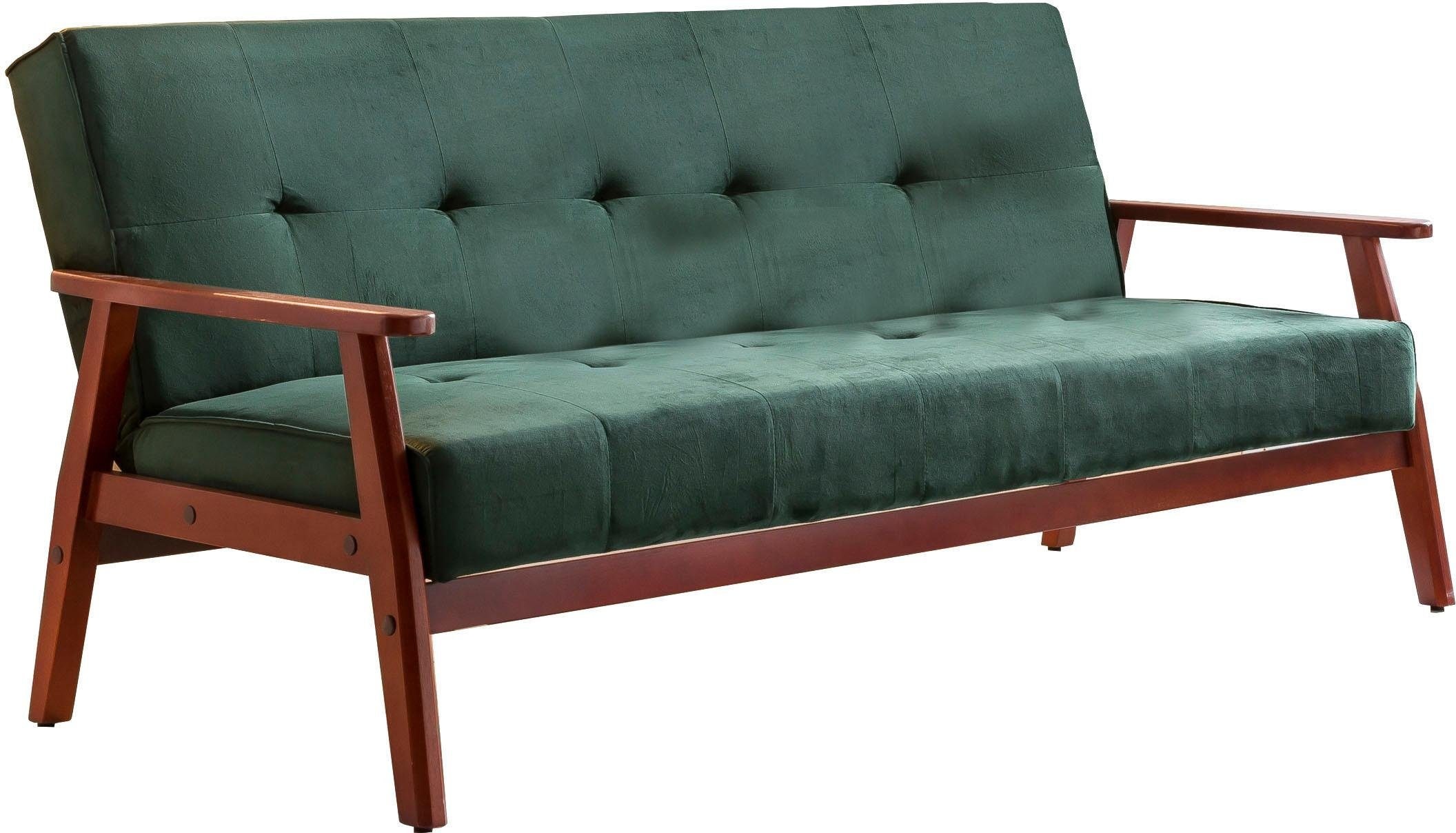SalesFever Schlafsofa »Skagen 3-Sitzer Schlafsofa« Holzgestell Sofa: Entspa günstig online kaufen