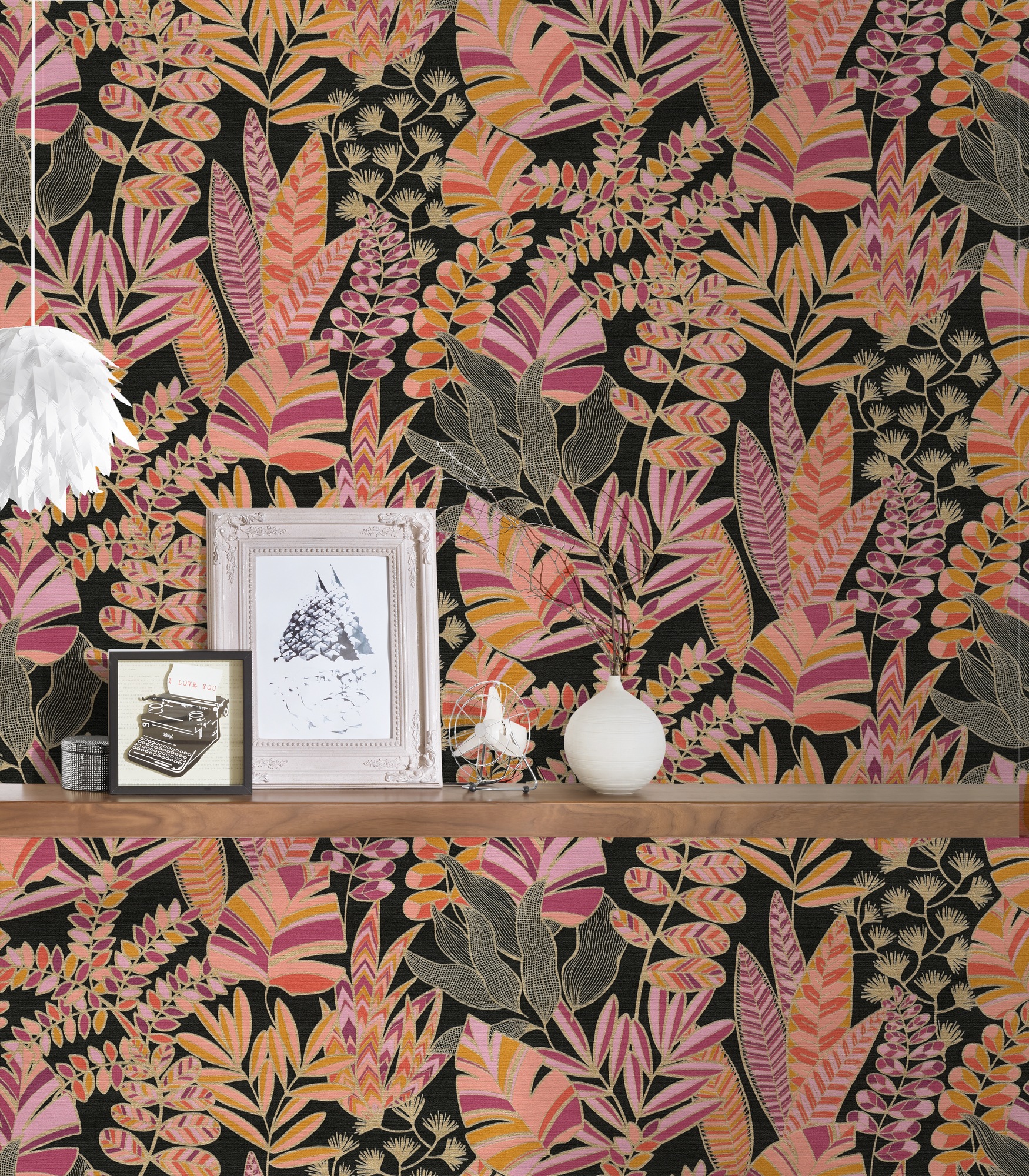 A.S. Création Vliestapete »Antigua Tapete Floral«, matt-gemustert-neutral, Pflanzen Tapete mit Blättern Retro Tapeten Wohnzimmer modern Flur Büro