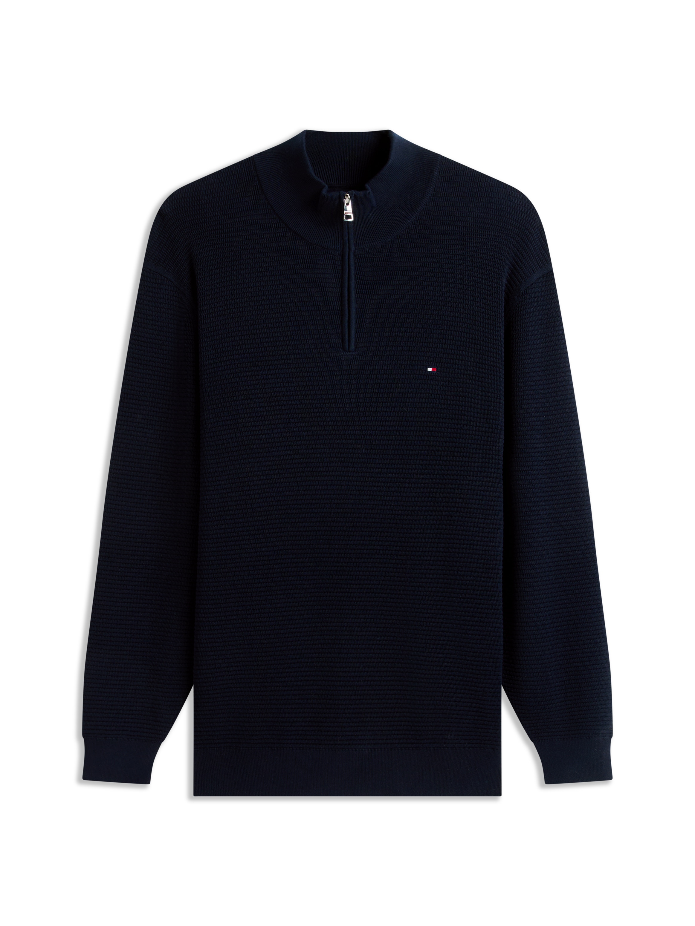 Tommy Hilfiger Big & Tall Strickpullover »BT-SEASONAL STRUCTURE ZIP MOCK« Große Größen,
