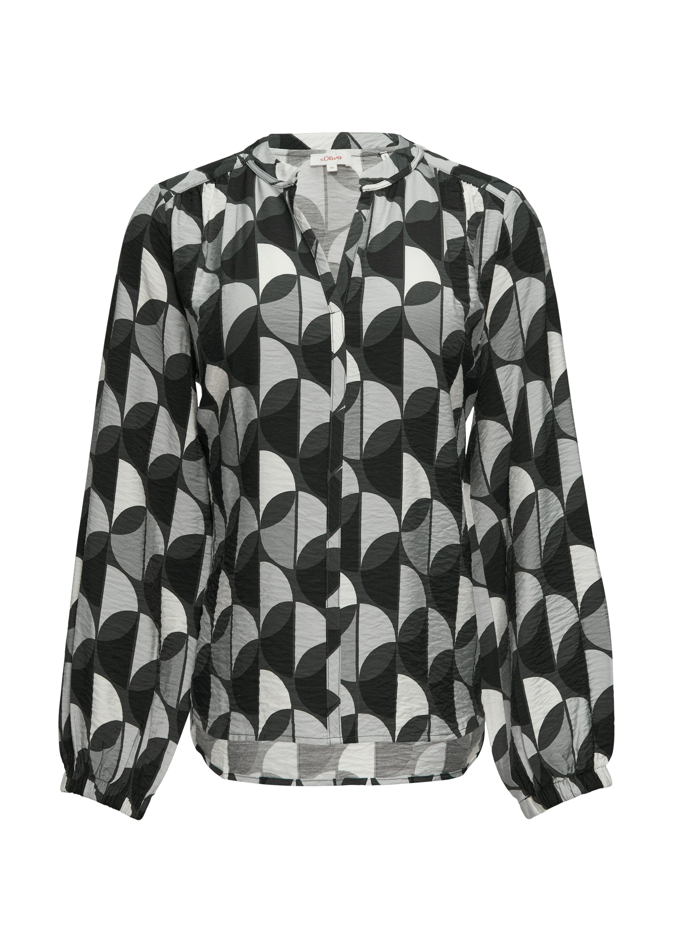 s.Oliver Langarmbluse, mit All-Over Print