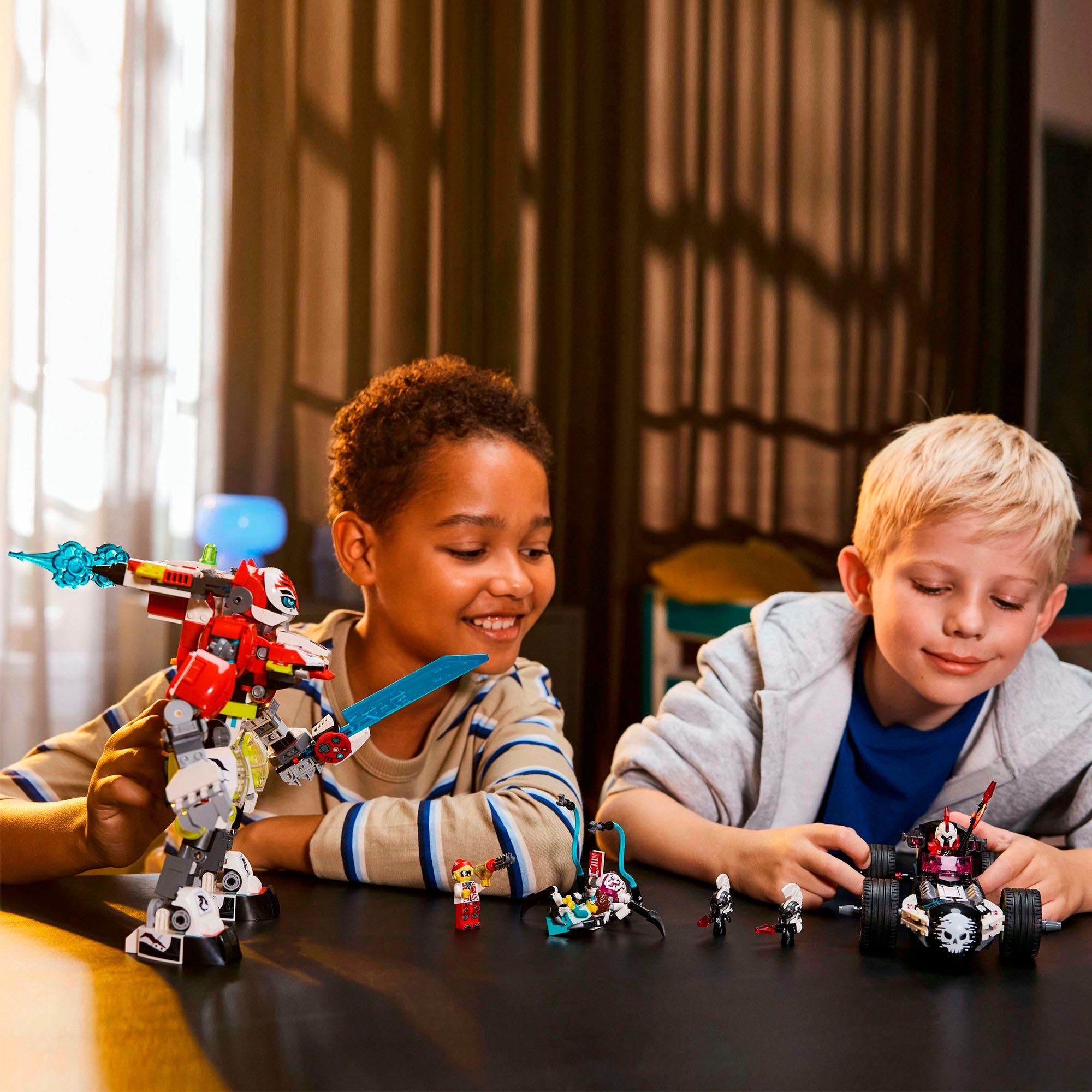 LEGO® Konstruktionsspielsteine »Coopers Tiger-Mech und Zero's Hot Rod Auto (71497), LEGO DREAMZzz«, (1006 St.), Made in Europe