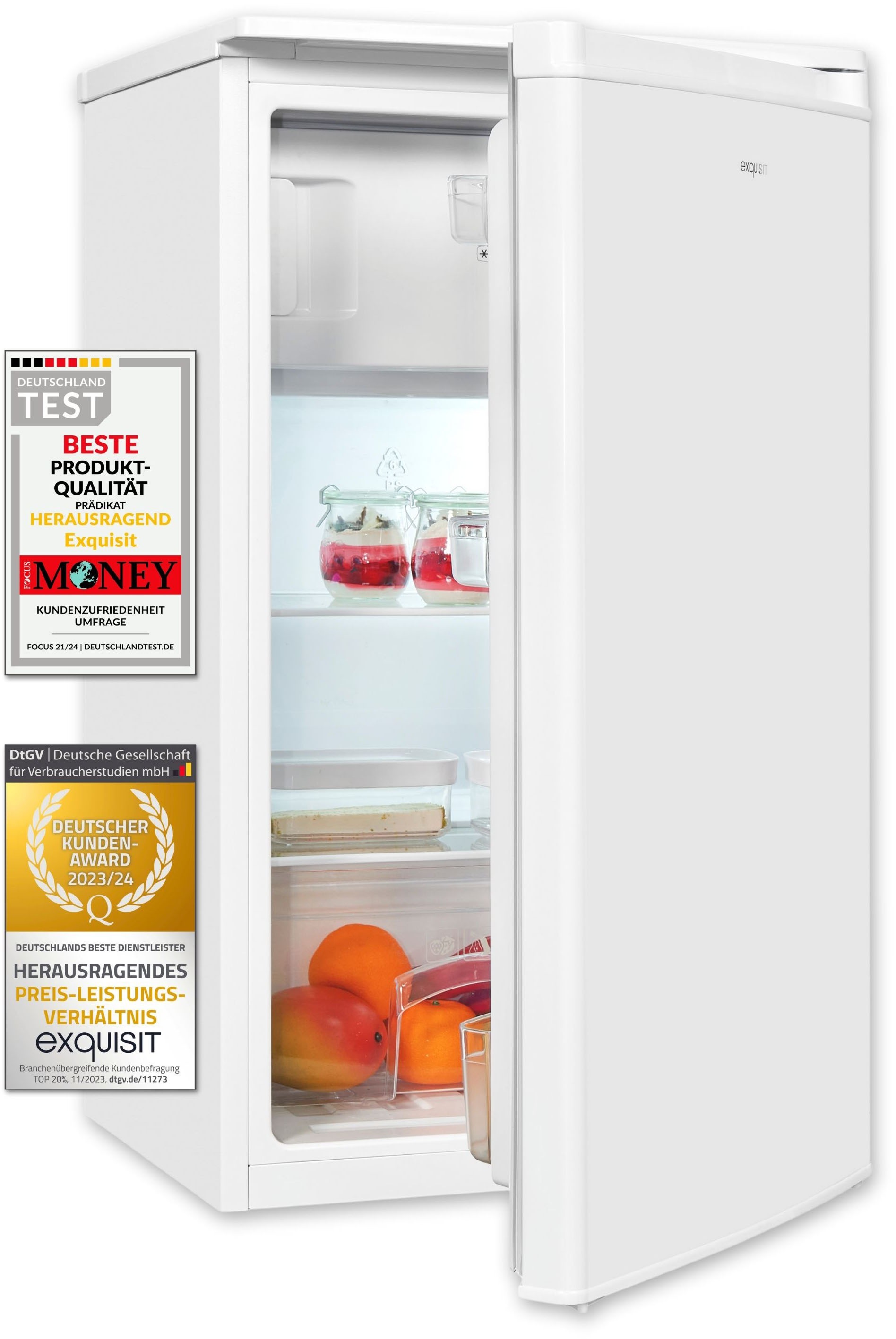 exquisit Kühl-/Gefrierkombination »KS117-3-040D weiss«, Energieeffizienzkla günstig online kaufen
