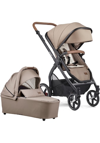 Kombi-Kinderwagen »FX4 Soft+ mit Aufsatz Life, schwarz/tabak, sand«