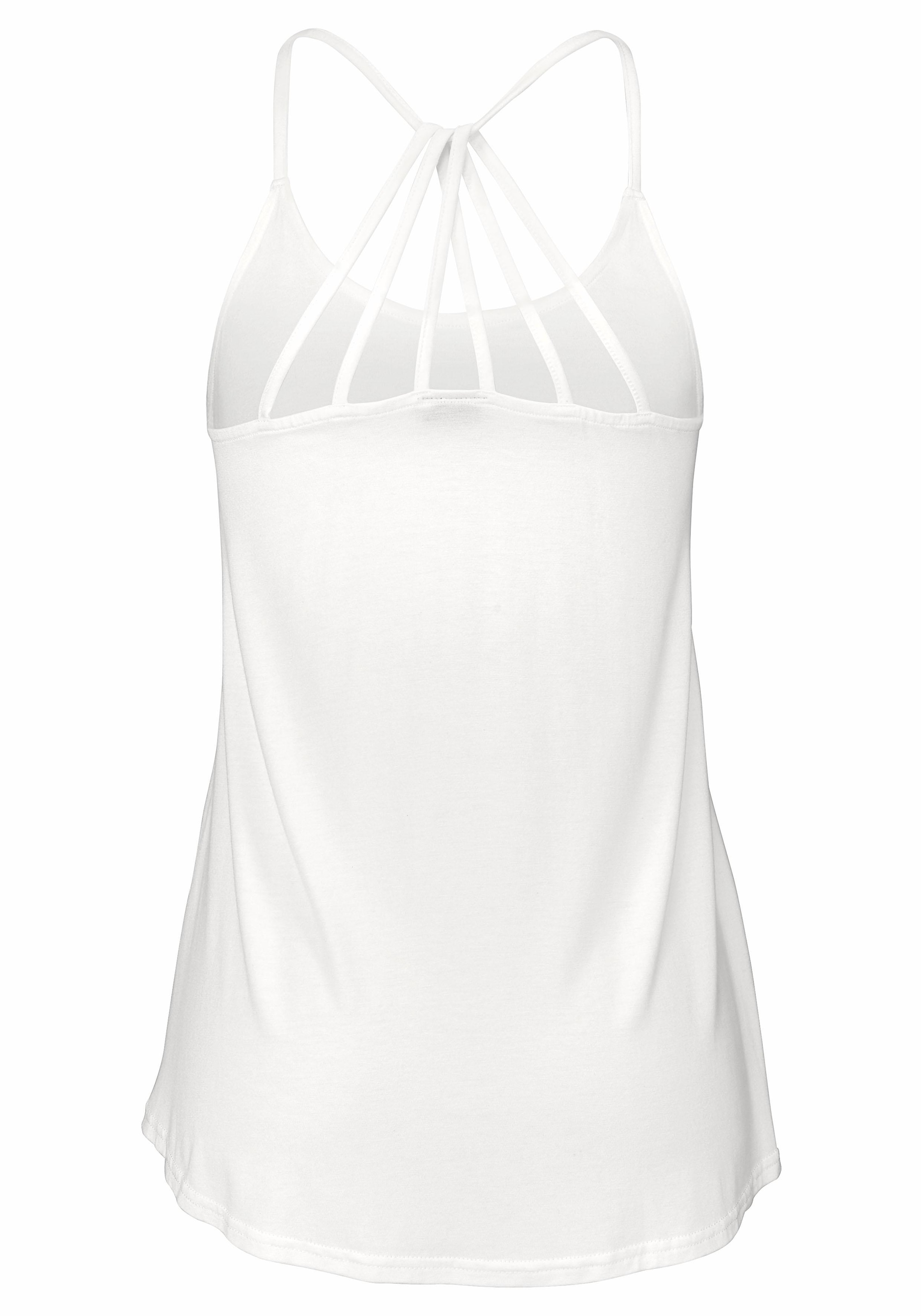 Buffalo Strandtop mit raffinierter Rückenlösung, Damentop, Spaghettiträger, modisch