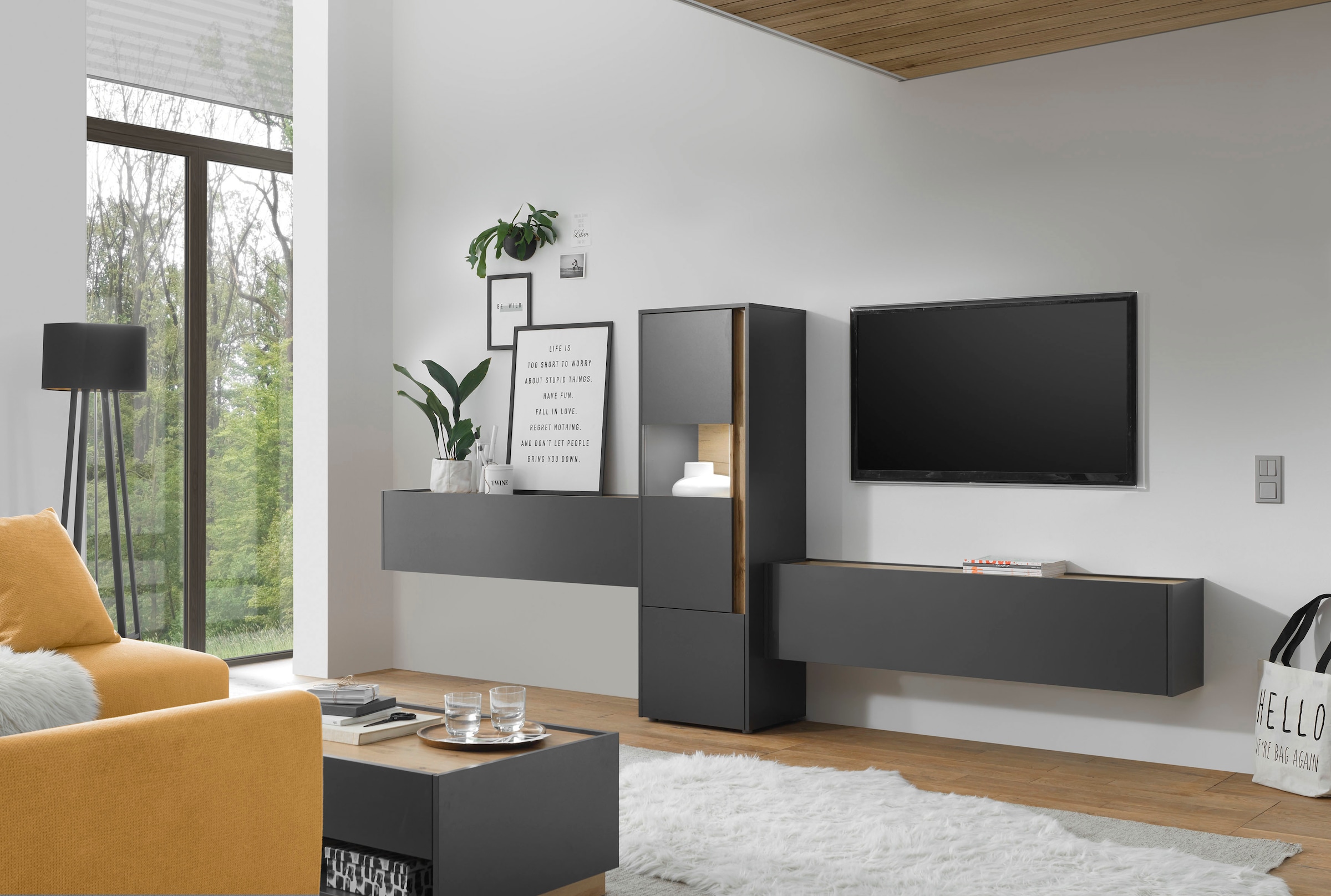 INOSIGN Wohnwand »City/Giron«, (Set, 3 St.)