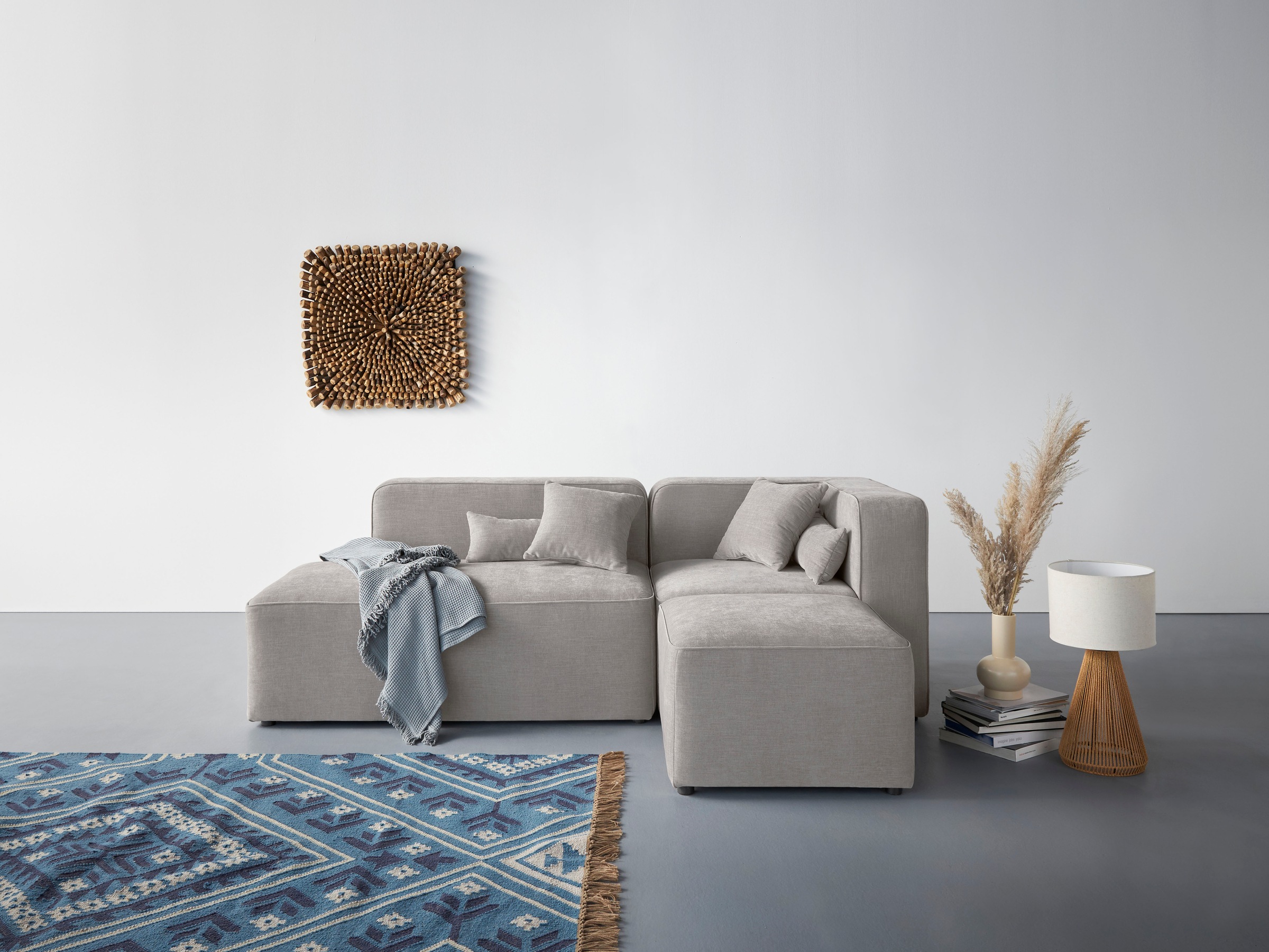 Home affaire Ecksofa »Sundstrup L-Form« Modulserie, individuelle Zusammenst günstig online kaufen