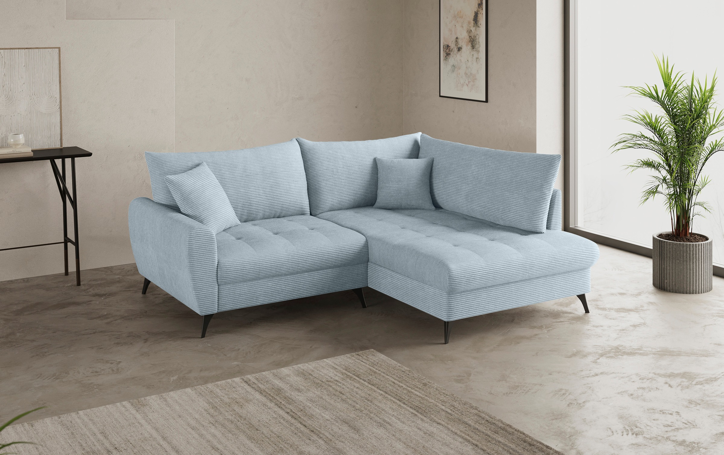 Mr. Couch Ecksofa »Blackburn II, L-Form«, Mit Kaltschaumpolsterung bis 140 kg belastbar