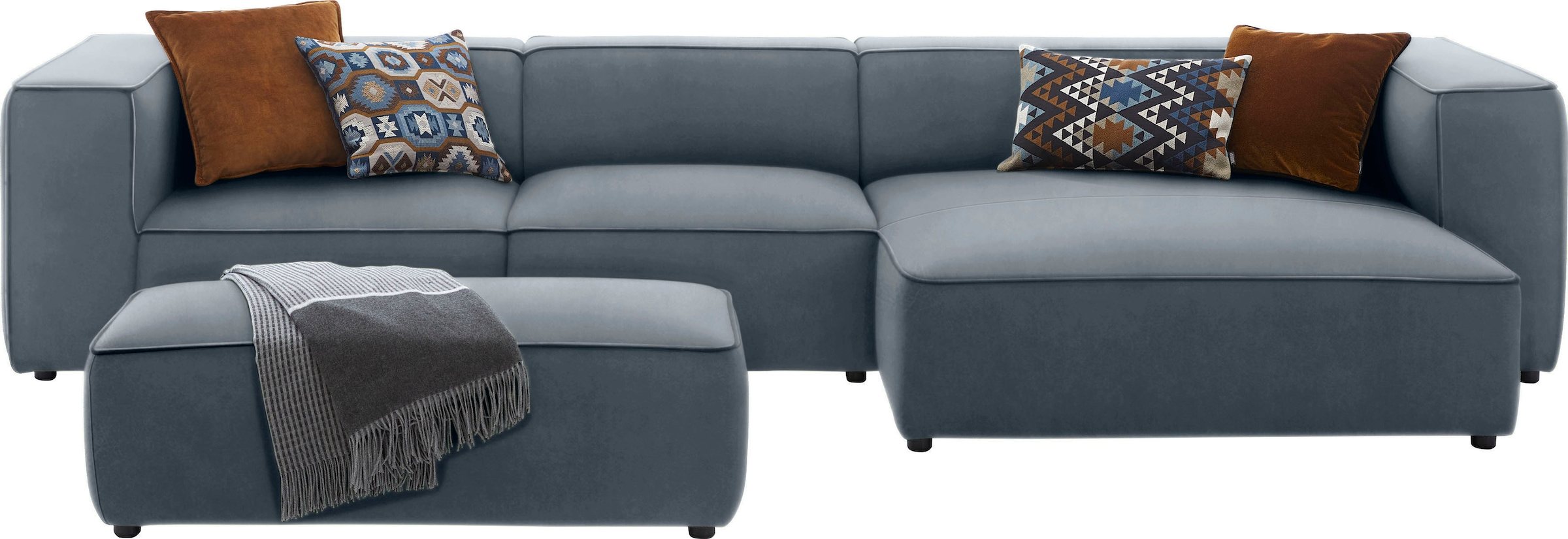 W.SCHILLIG Hocker »around-the-block«, mit eleganter Biese