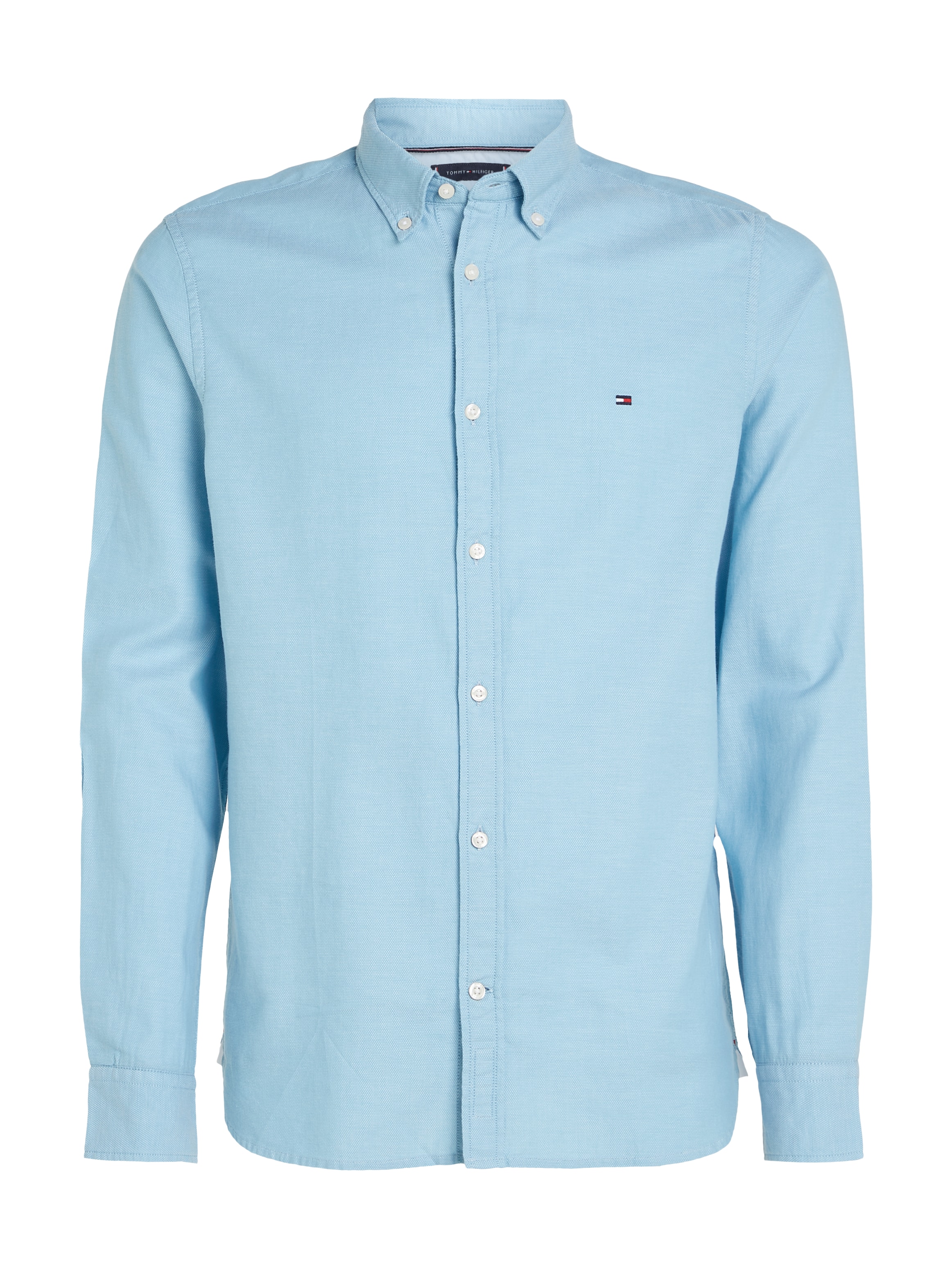 Tommy Hilfiger Langarmhemd »FLEX DOBBY SF SHIRT«, mit Knopfleiste