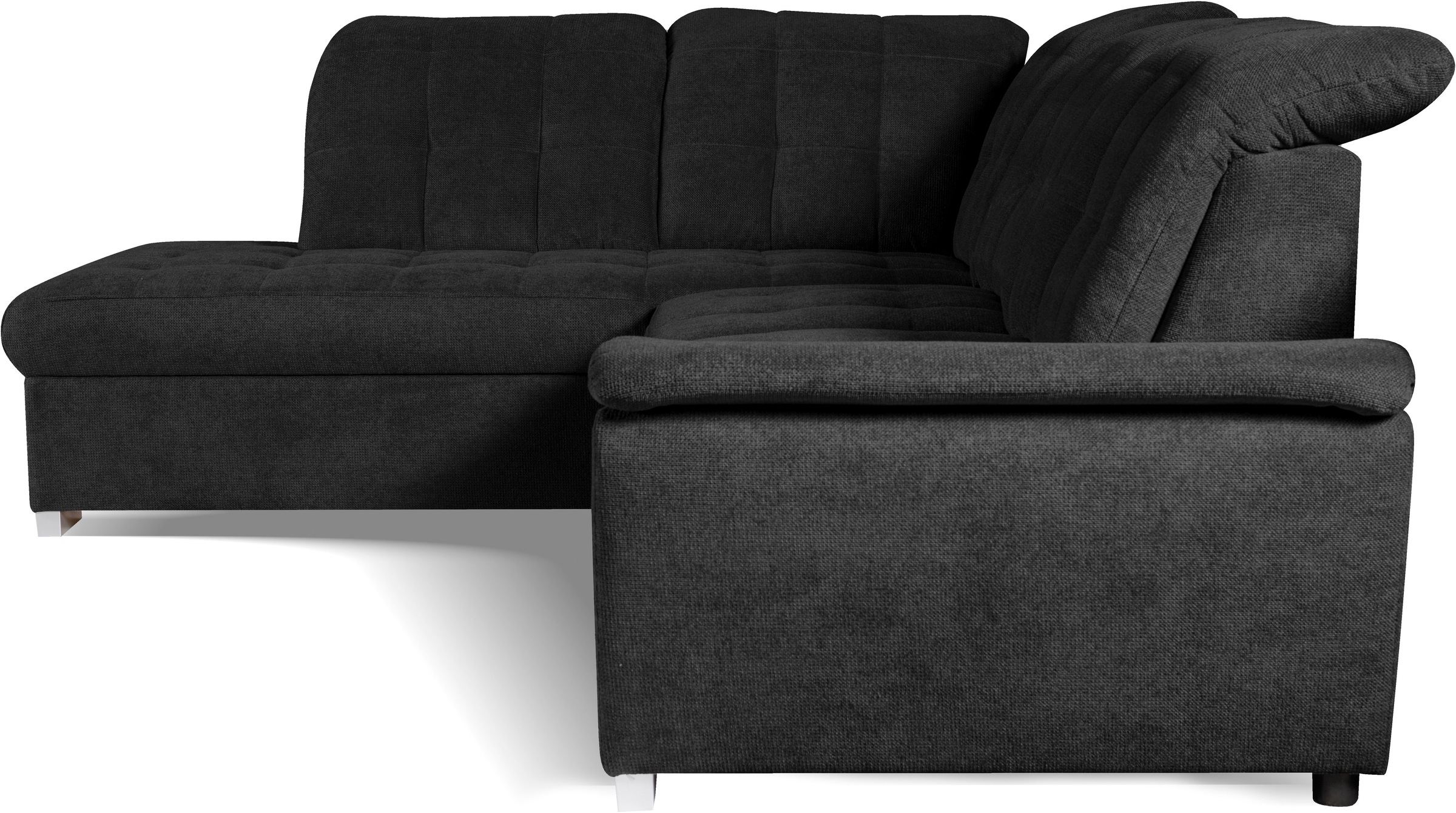 WERK2 Ecksofa »Brindisi, bequem und komfortabel, L-Form«, mit verstellbaren Kopfteilen, Bettfunktion & Bettkasten