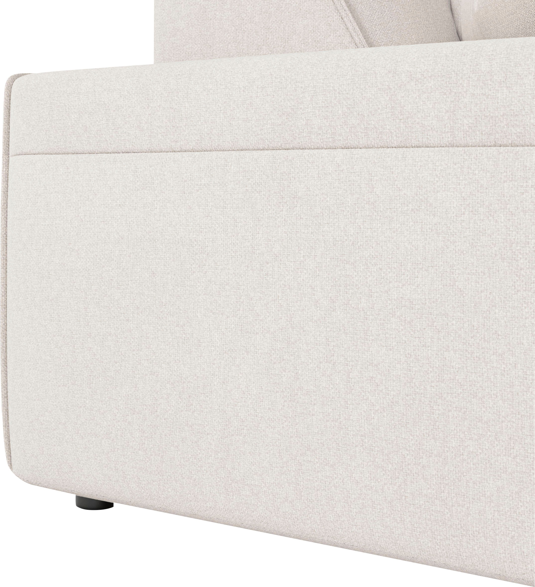 andas Ecksofa »Glimminge L-Form auch in Breitcord, Feincord + Easy care-Bezug,«, Breite 264, Zierkissen