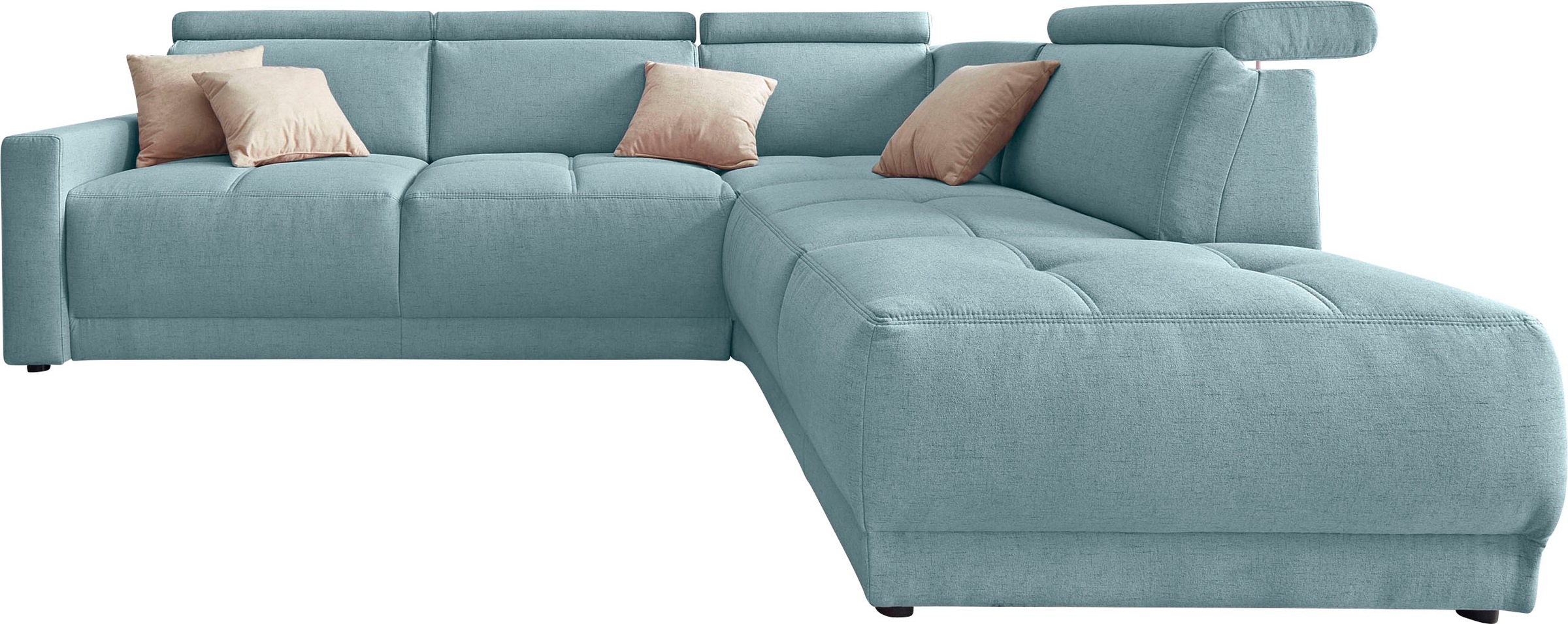 DOMO collection Ecksofa »Ava, moderne Sitzheftung mit toller Doppelnaht, ko günstig online kaufen