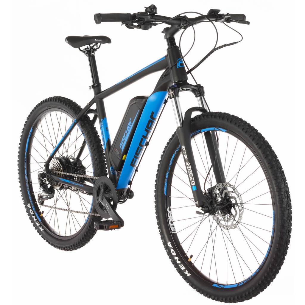 FISCHER Fahrrad E-Bike »MONTIS EM 1922 422 - 27,5 Zoll«, 9 Gang, Shimano, Altus, Heckmotor 250 W, (mit Schloss)