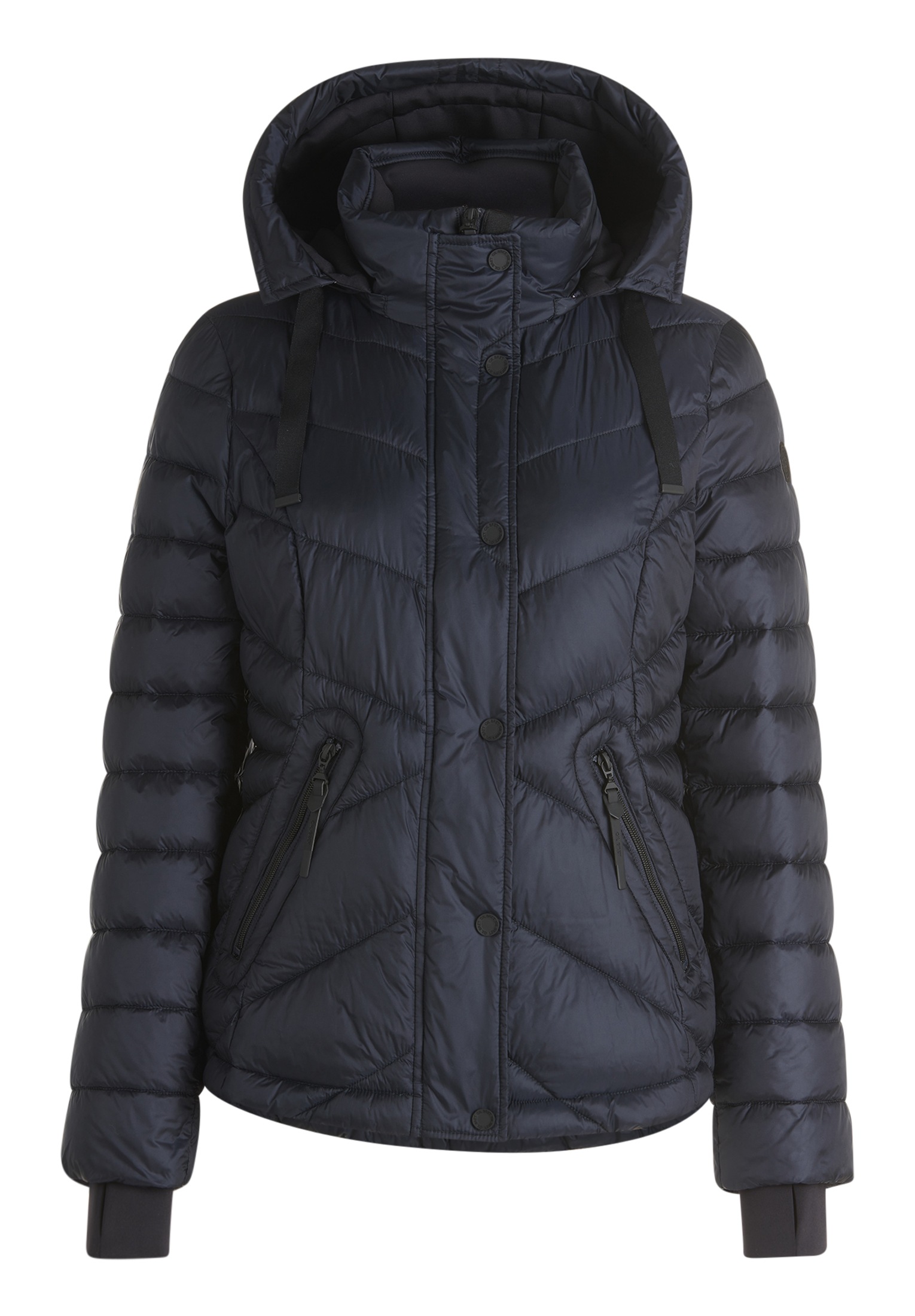 Gil Bret Steppjacke mit Kapuze mit abnehmbarer Kapuze und verdecktem Reißverschluss
