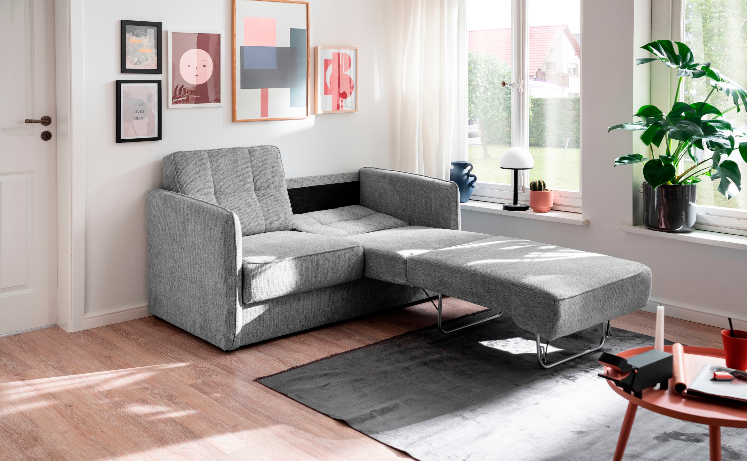 INOSIGN Schlafsofa »Milano«, zwei einzeln ausziehbare Liegefunktionen
