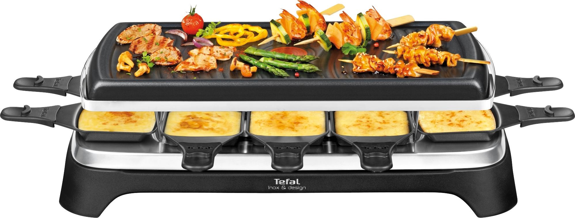 10 Raclette auf Raten Tefal 1350 Raclettepfännchen, RE4588, Watt kaufen