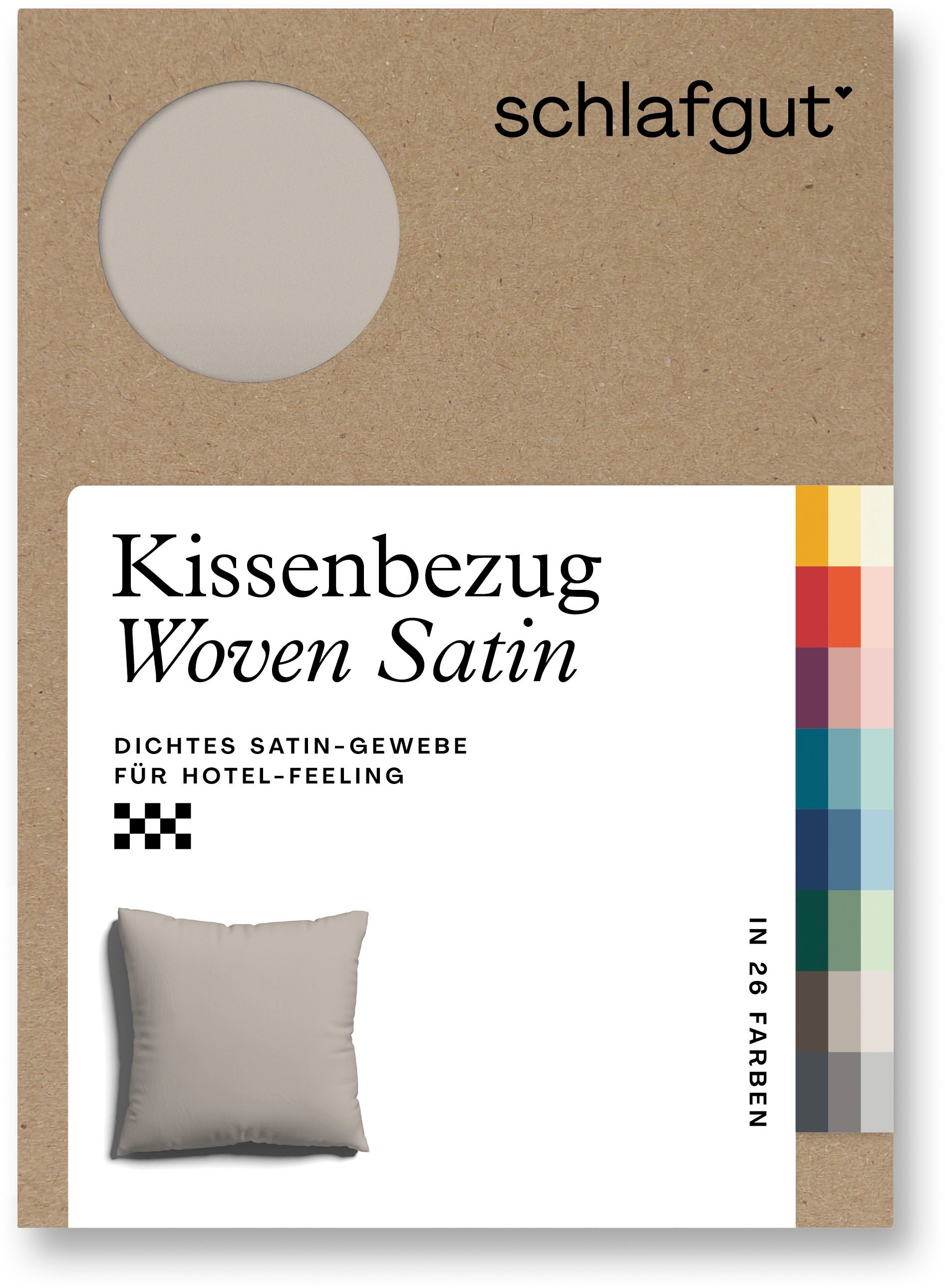 Schlafgut Kissenbezug »Woven Satin aus Mako-Baumwolle, langlebig, pflegelei günstig online kaufen