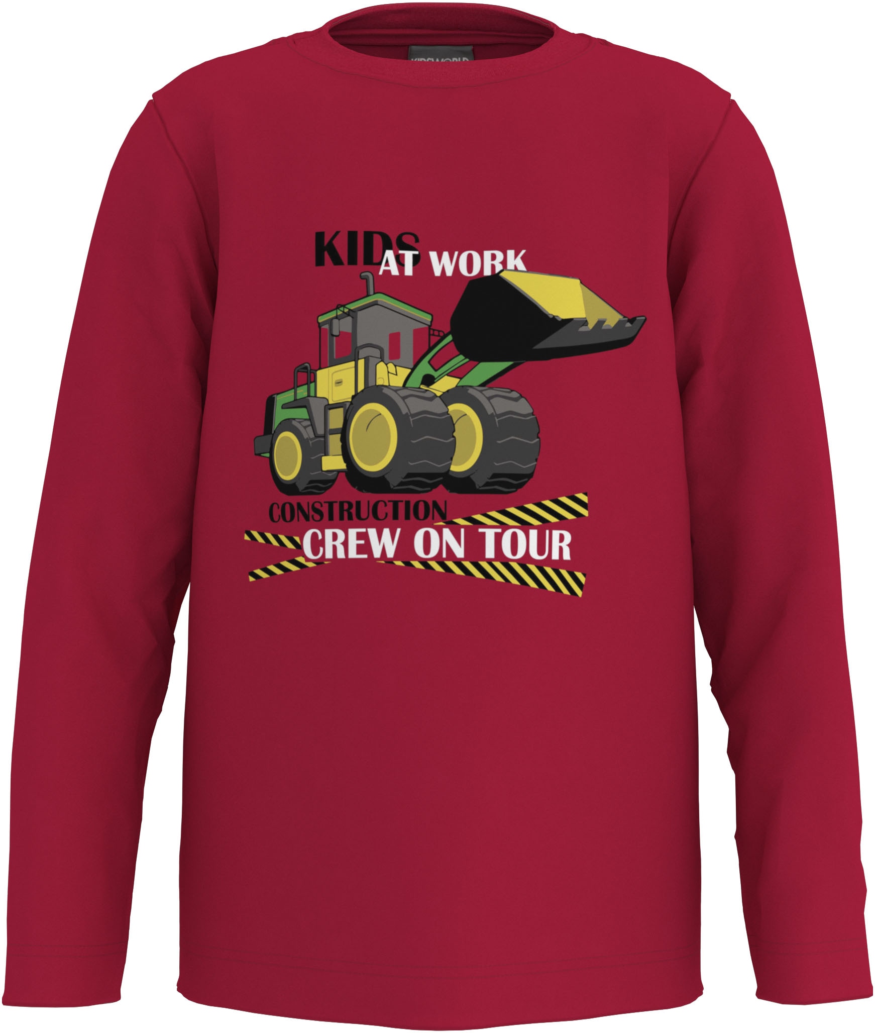 KIDSWORLD Langarmshirt »CONSTRUCTION crew on tour«, Cooler Bagger Druck