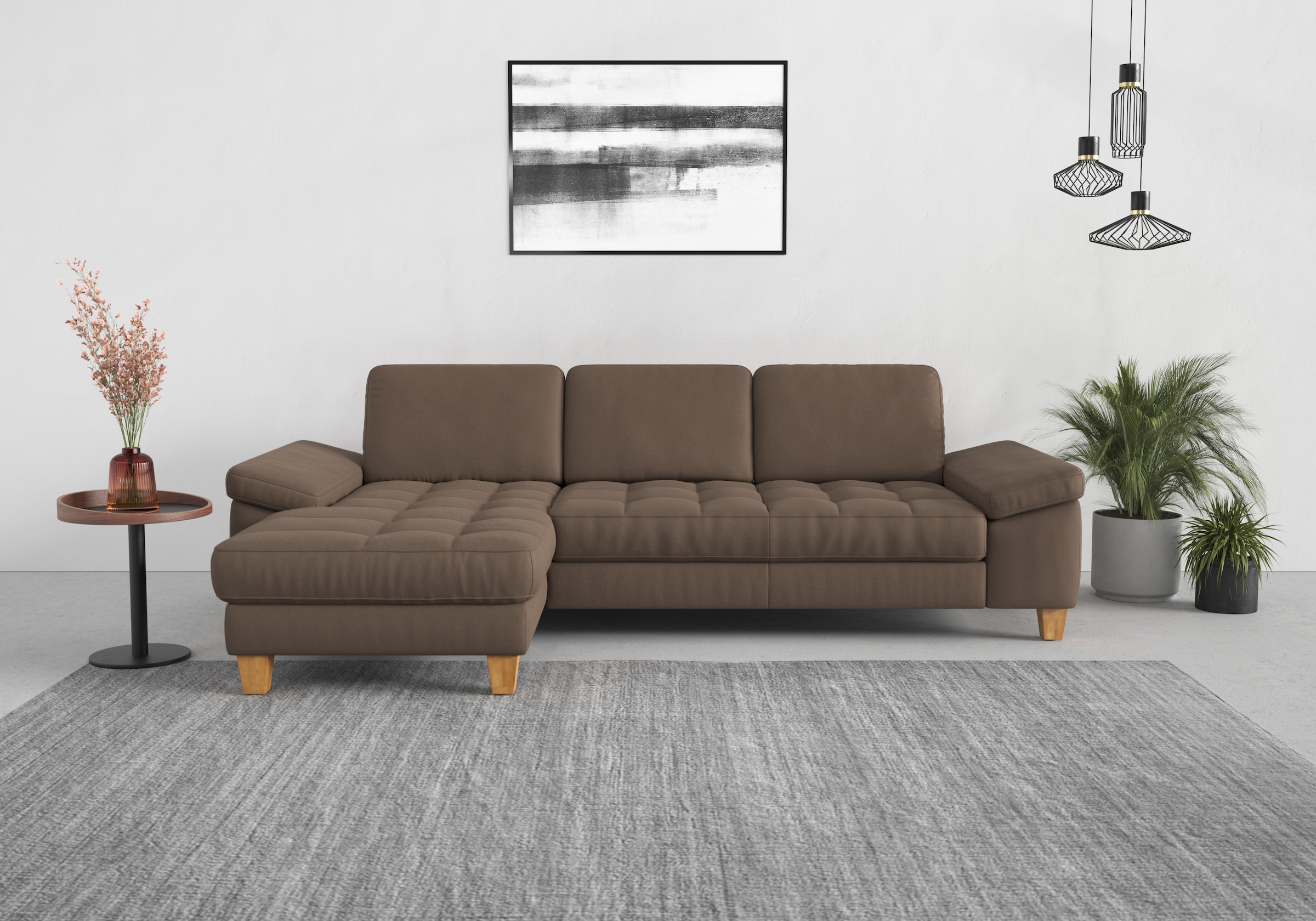 sit&more Ecksofa »Westham L-Form« mit Recamiere, mit oder ohne Bettfunktion günstig online kaufen