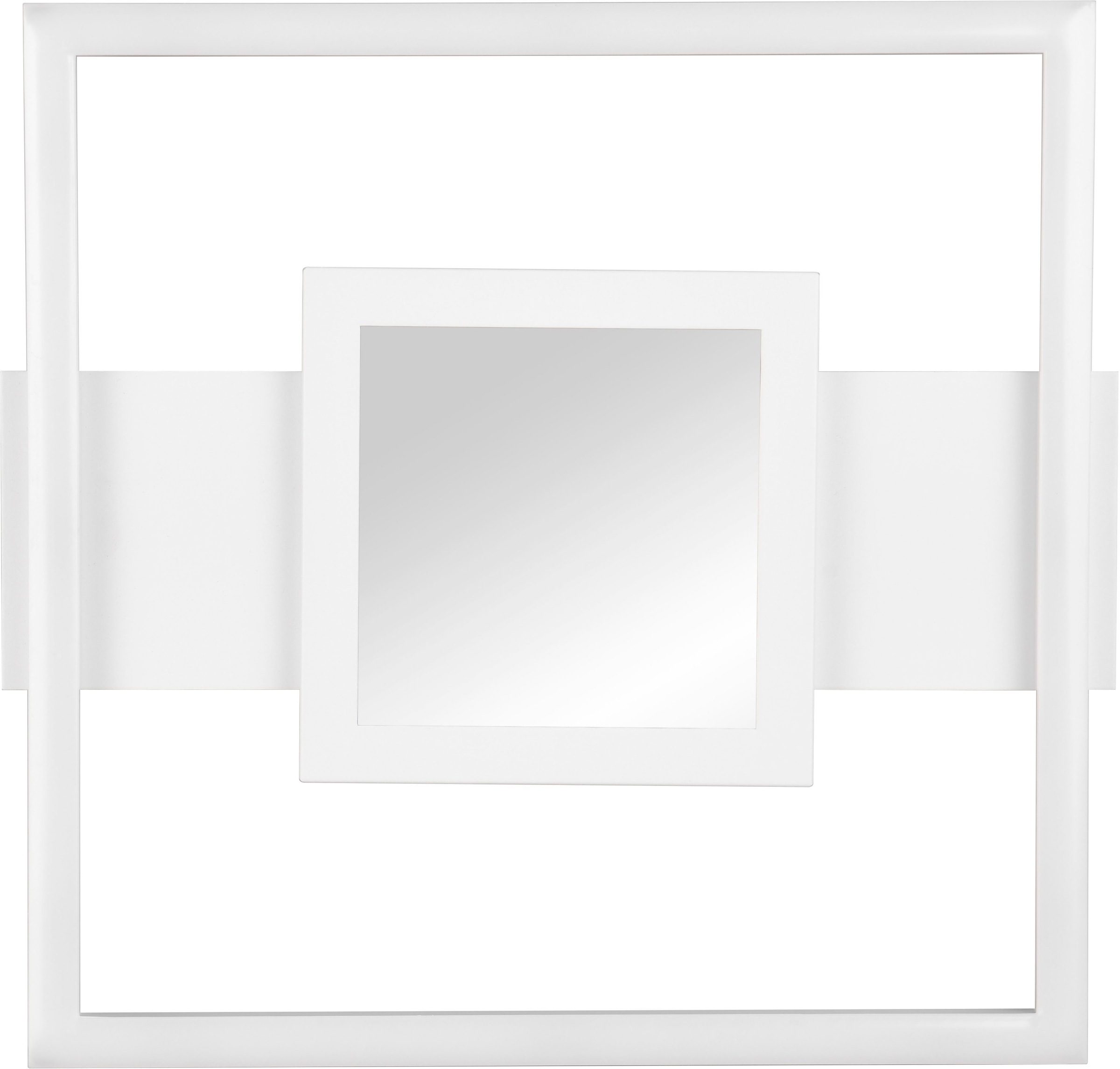 REALITY Leuchten LED Deckenleuchte »WHEELER, LED Deckenlampe 16W 2000 Lumen 4000K kaltweißes Licht«, 1 flammig, Leuchtmittel LED-Board | LED fest integriert, Lichteffekte mit Spiegelfolie, 35 x 33 cm, Wand- oder Deckenleuchte