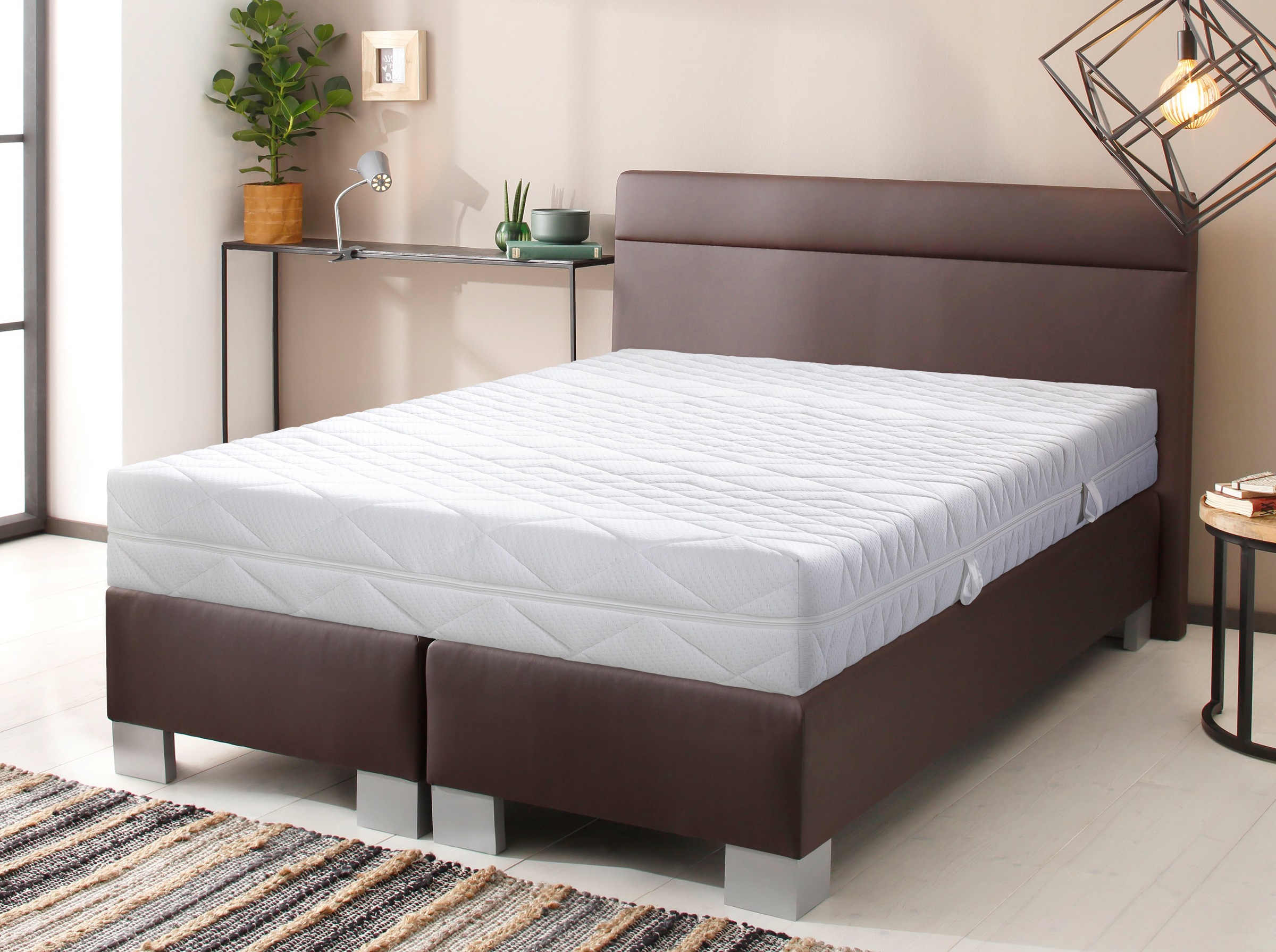 Malie Taschenfederkernmatratze »Lisa, 7 Zonen Tonnentaschenfederkern Matratze«, 22 cm hoch, 462 Federn, (1 St.), 90x200 cm, & weitere Größen, Matratze H2, H3, H4, H5
