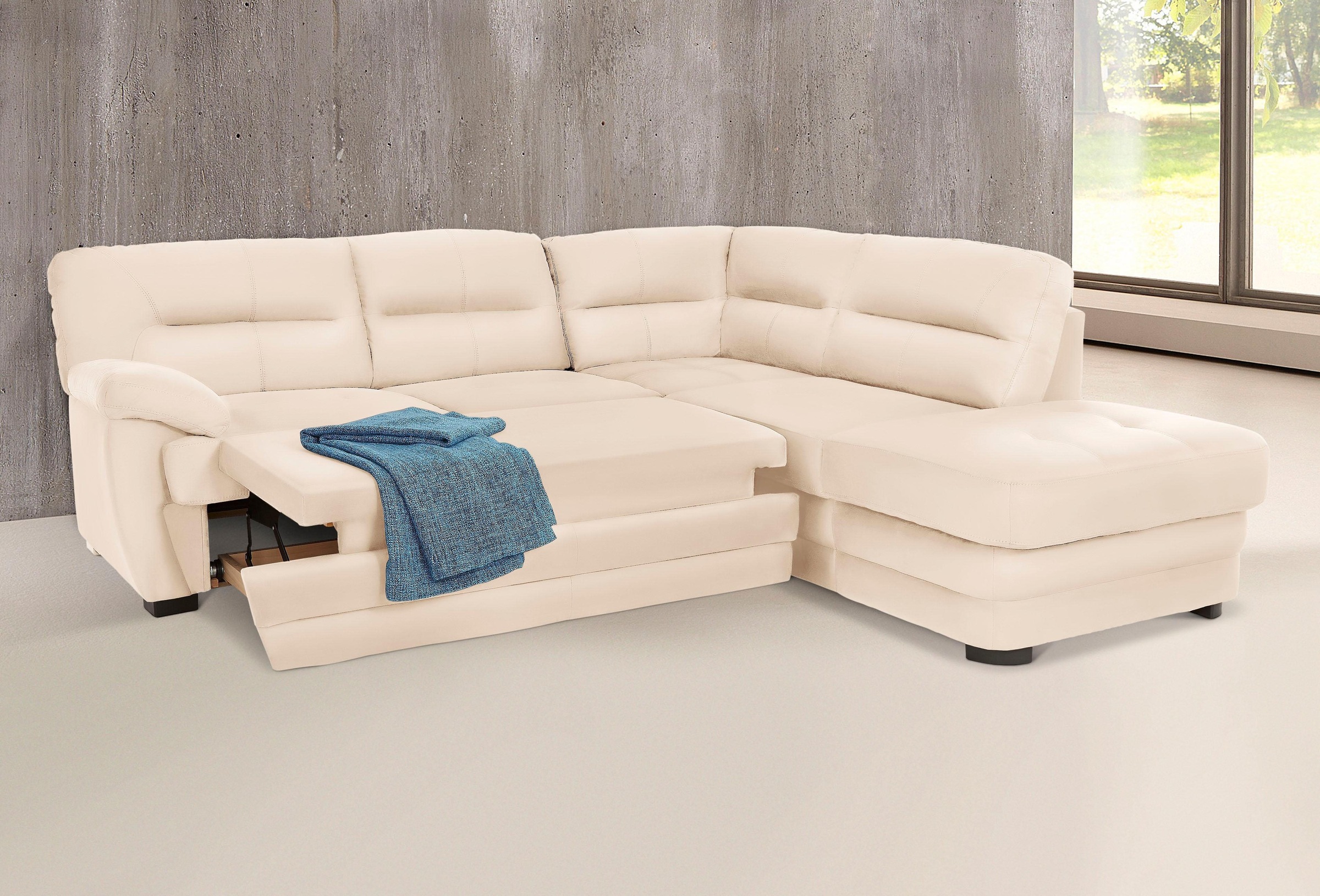 COTTA Ecksofa »Royale L-Form«, wahlweise mit Bettfunktion günstig online kaufen