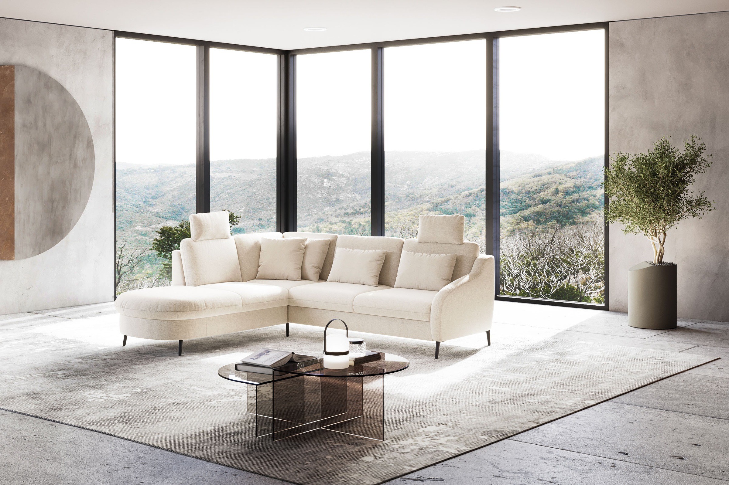 sit&more Ecksofa »Soul L-Form«, wahlweise mit Bettfunktion und Bettkasten oder Schubkasten