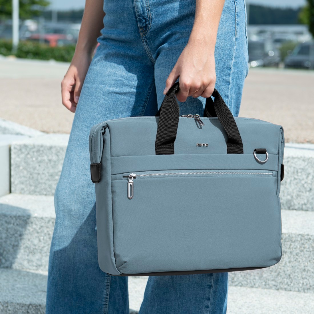 Hama Notebookrucksack »Laptoptasche (40 – 41 cm (15,6 – 16,2“), wasserabweisend, gepolstert)« extralanger Reißverschluss